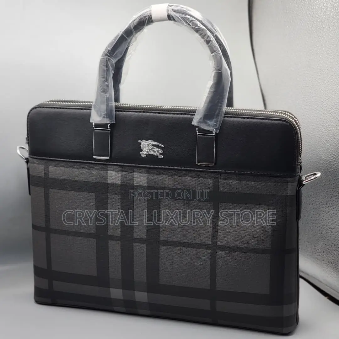 Mont Blanc Quality Luxury Genuine Leather Laptop Bag