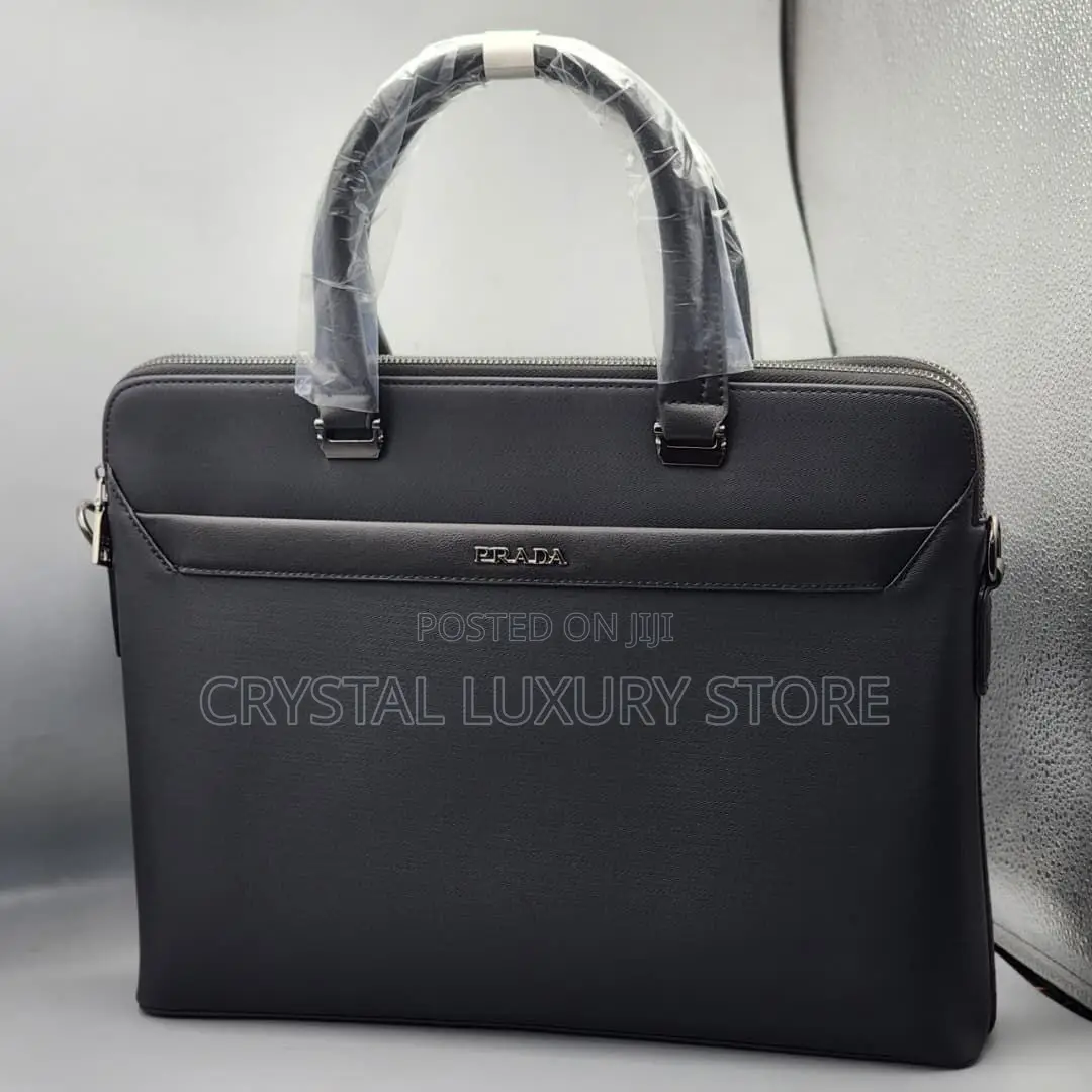 Mont Blanc Quality Luxury Genuine Leather Laptop Bag