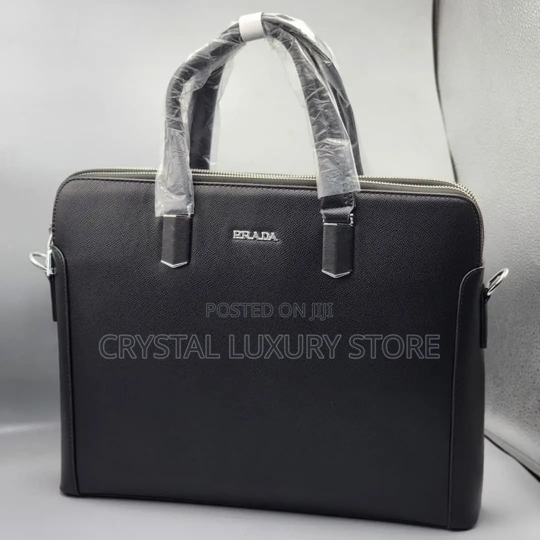 Mont Blanc Quality Luxury Genuine Leather Laptop Bag
