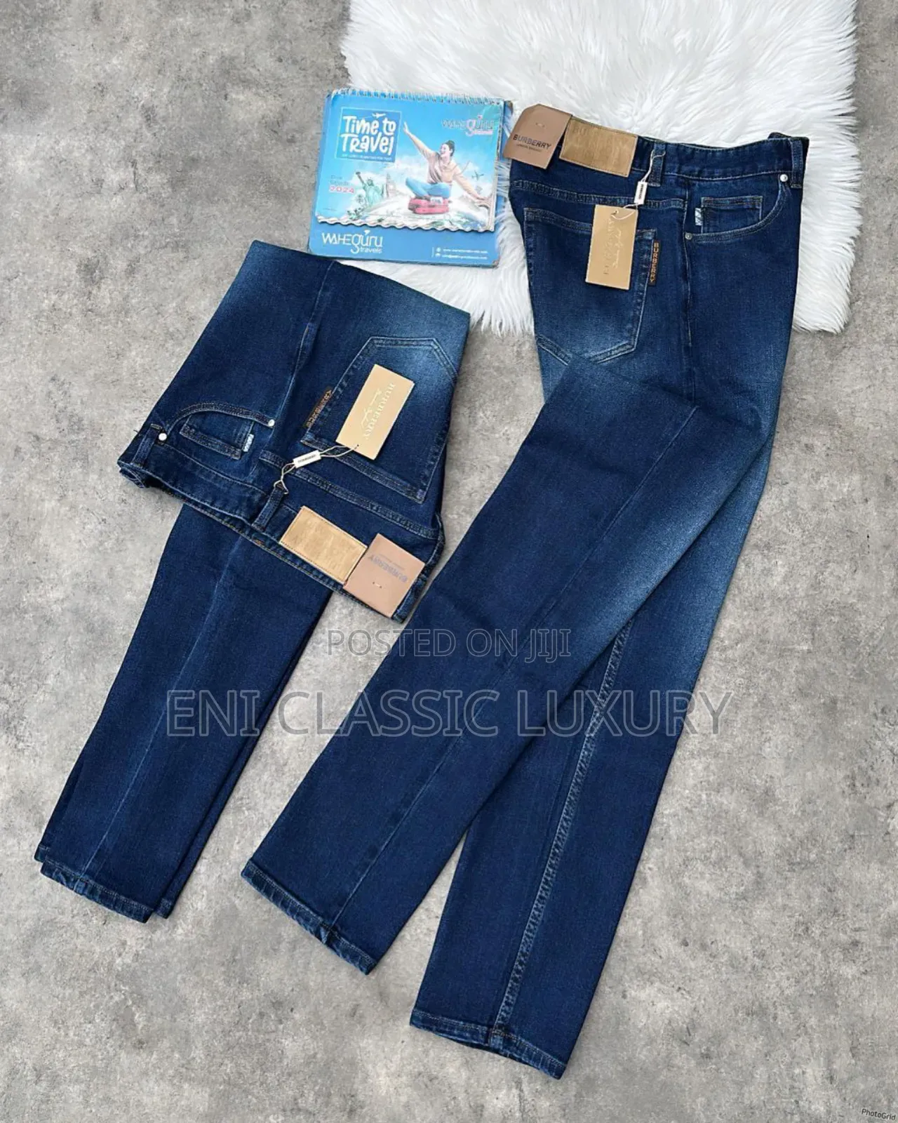 Super High Quality Luxury Men's Jeans Burberry Well Branded Package