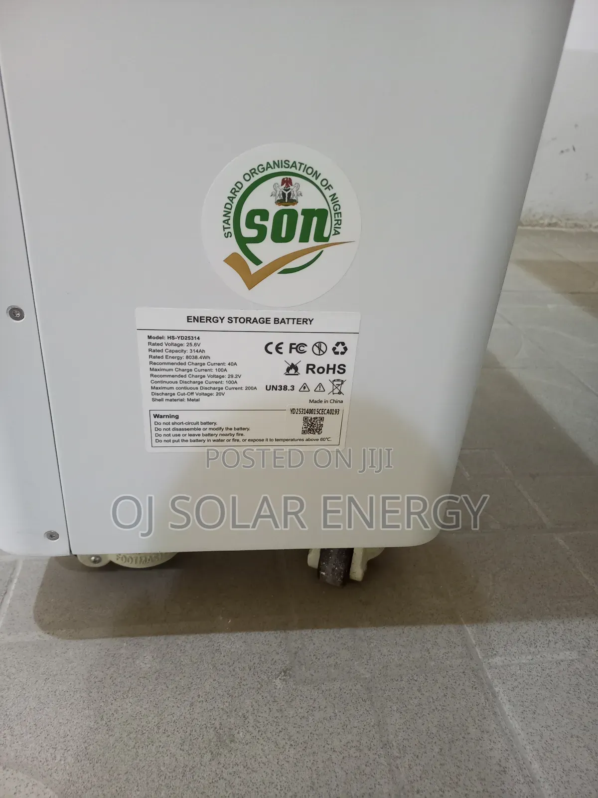 Haisic 8.4kwh Display Solar Lithium Battery