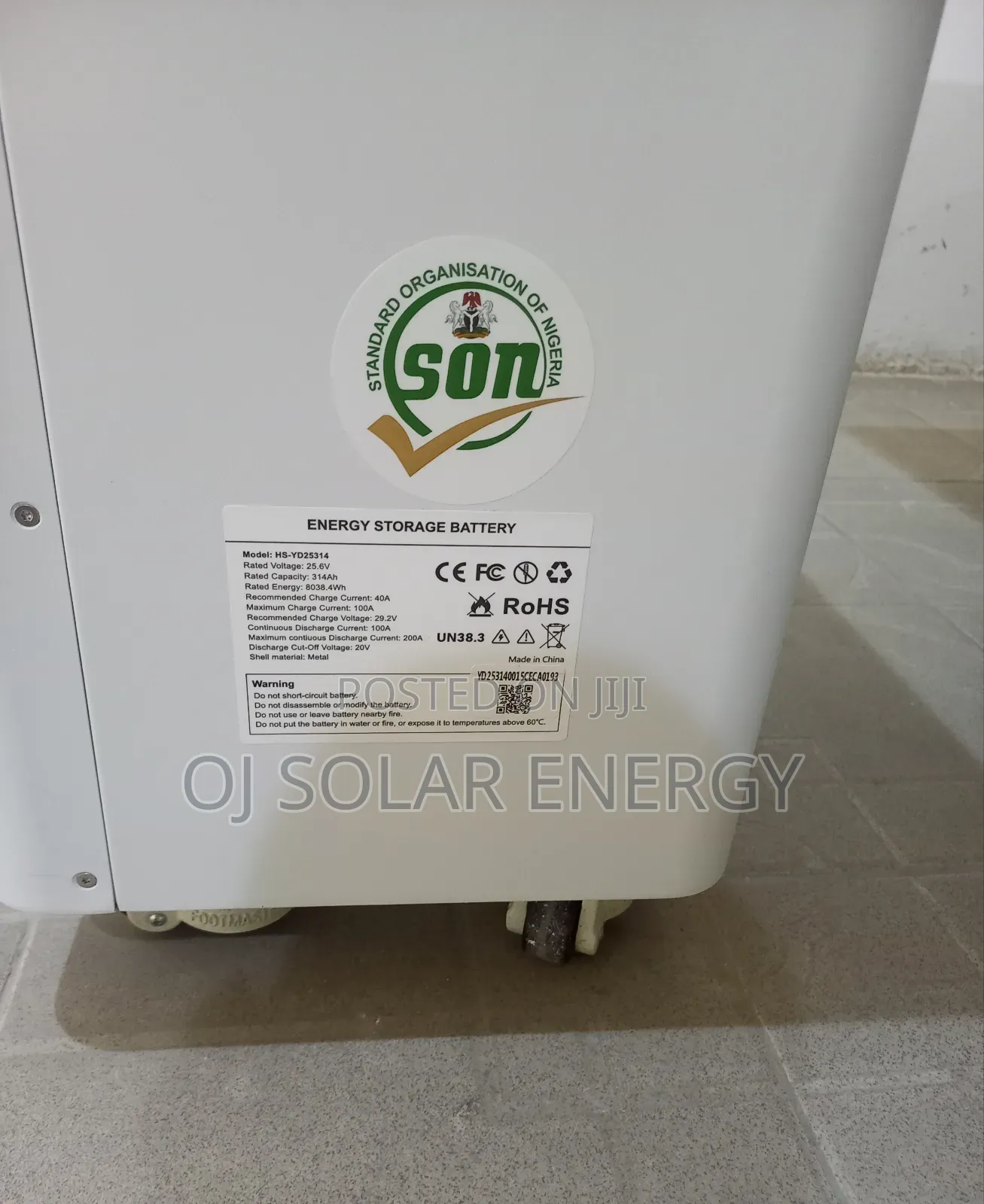 Haisic 8.Kwh Solar Display Lithium Battery