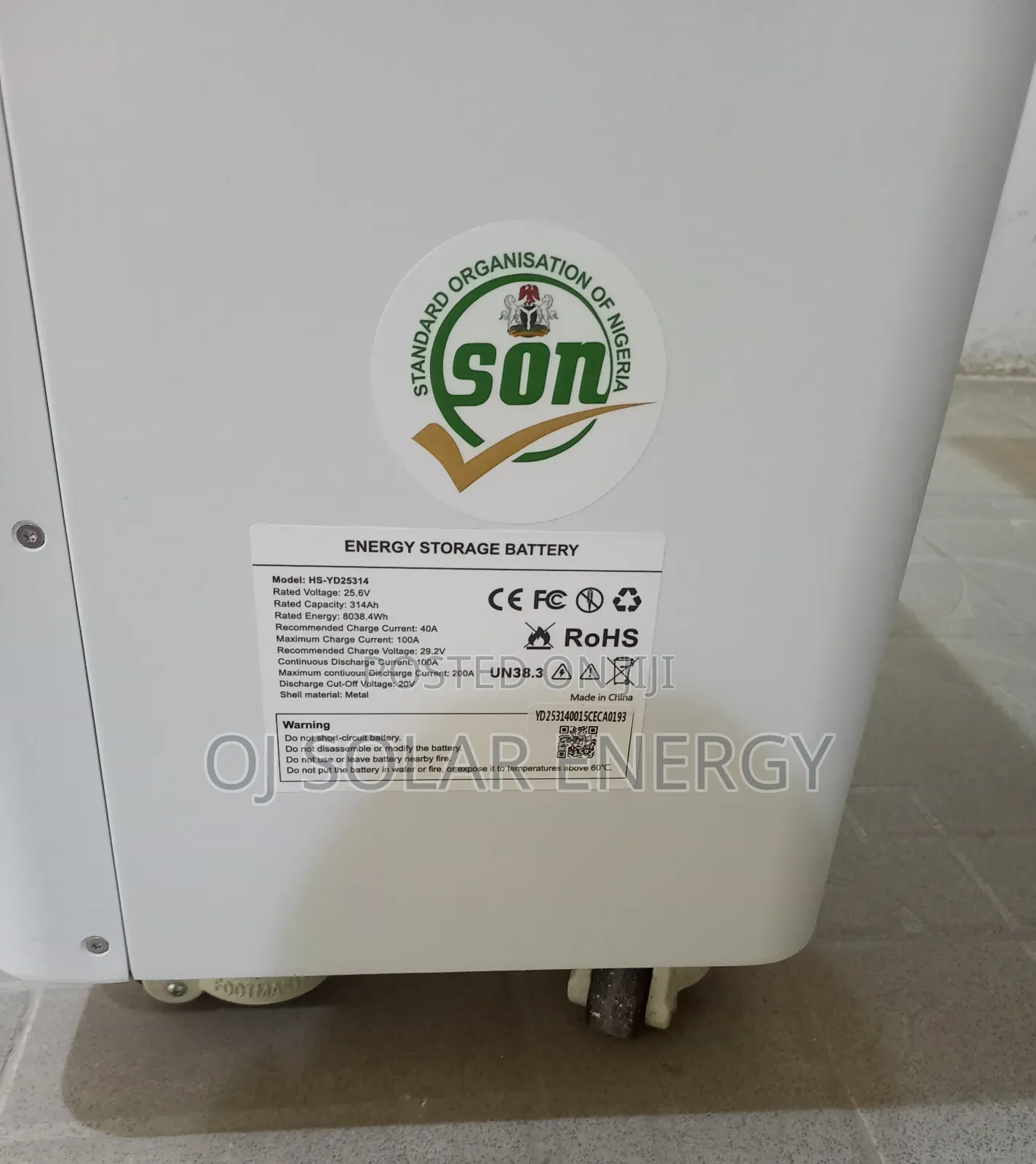 Haisic 8.4kwh Display Solar Lithium Battery