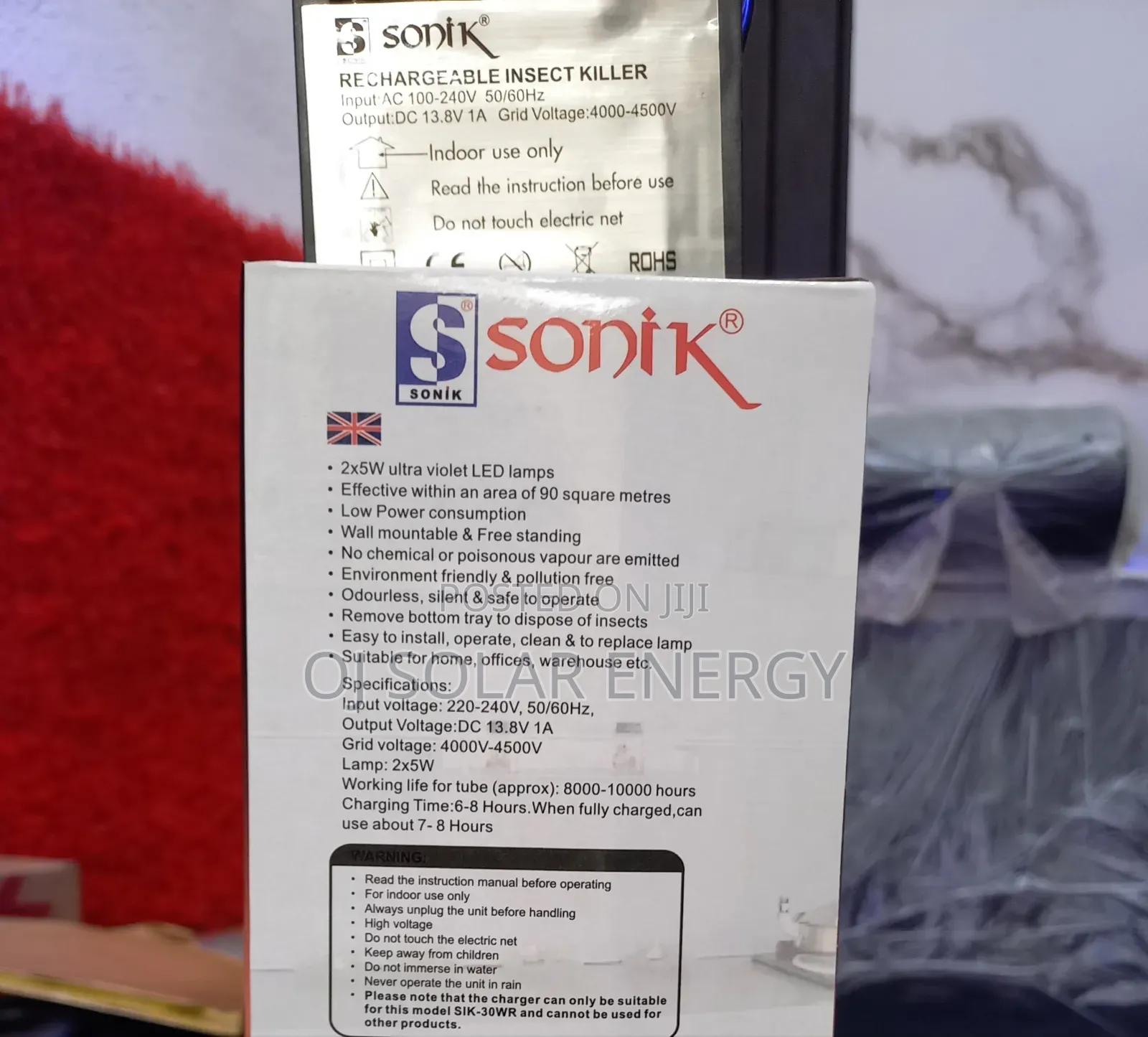 Sonik Rechargeable Insect/Mosquitos Killer