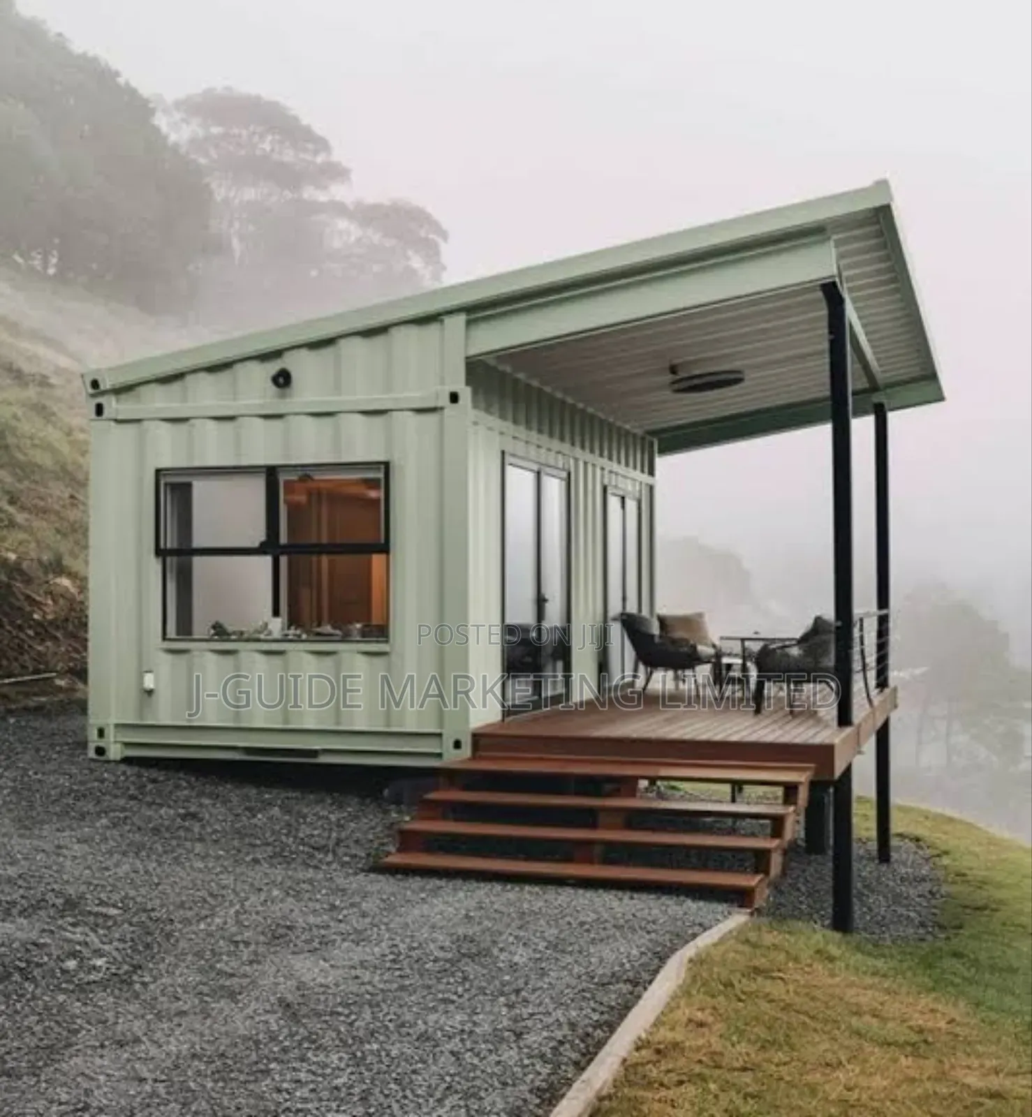 40ft Container House – 1 Bed + Kitchen + Toilet – Fully Fitted