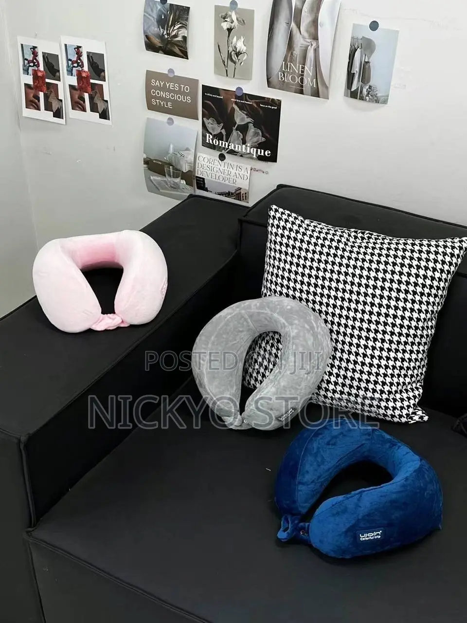 Plush Memory Foam U-Shaped Neck Pillow
