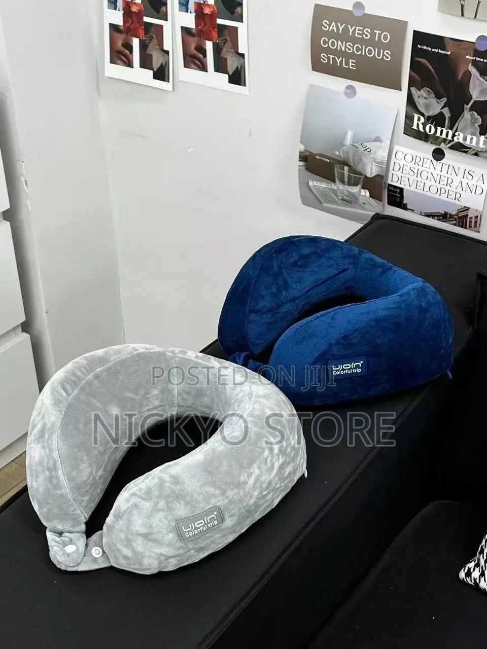 Plush Memory Foam U-Shaped Neck Pillow