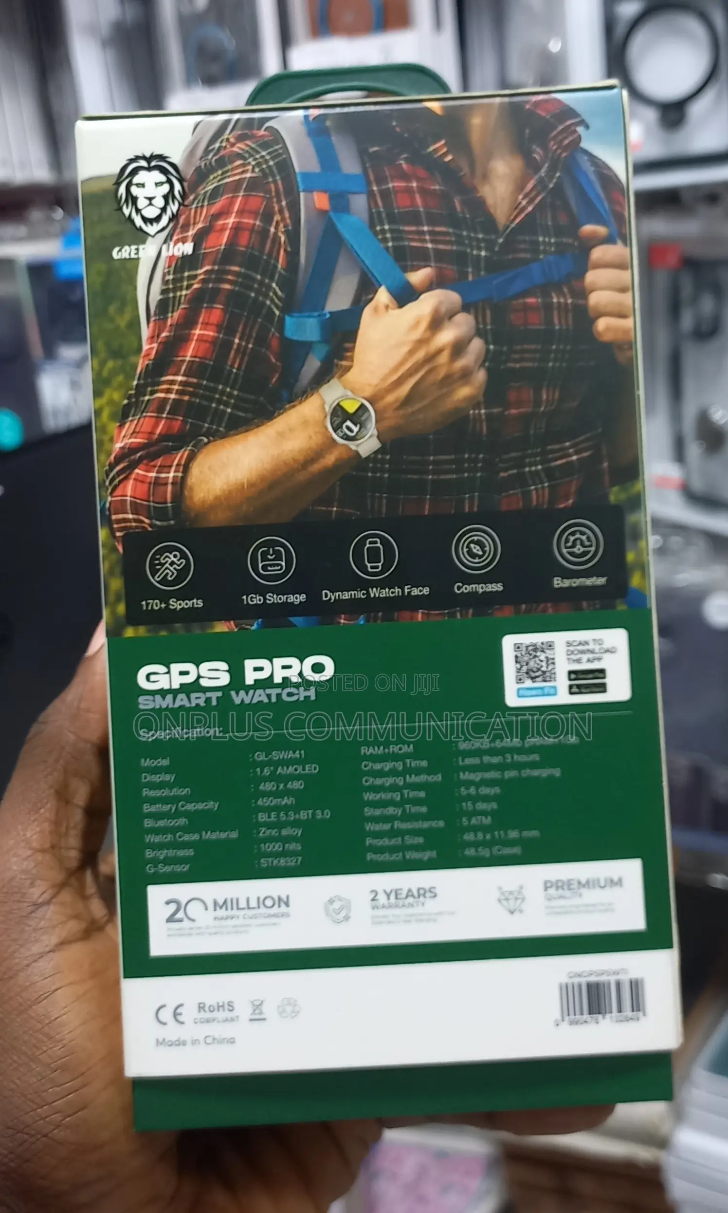 Green Lion GPS Pro Smart Watch Waterproof