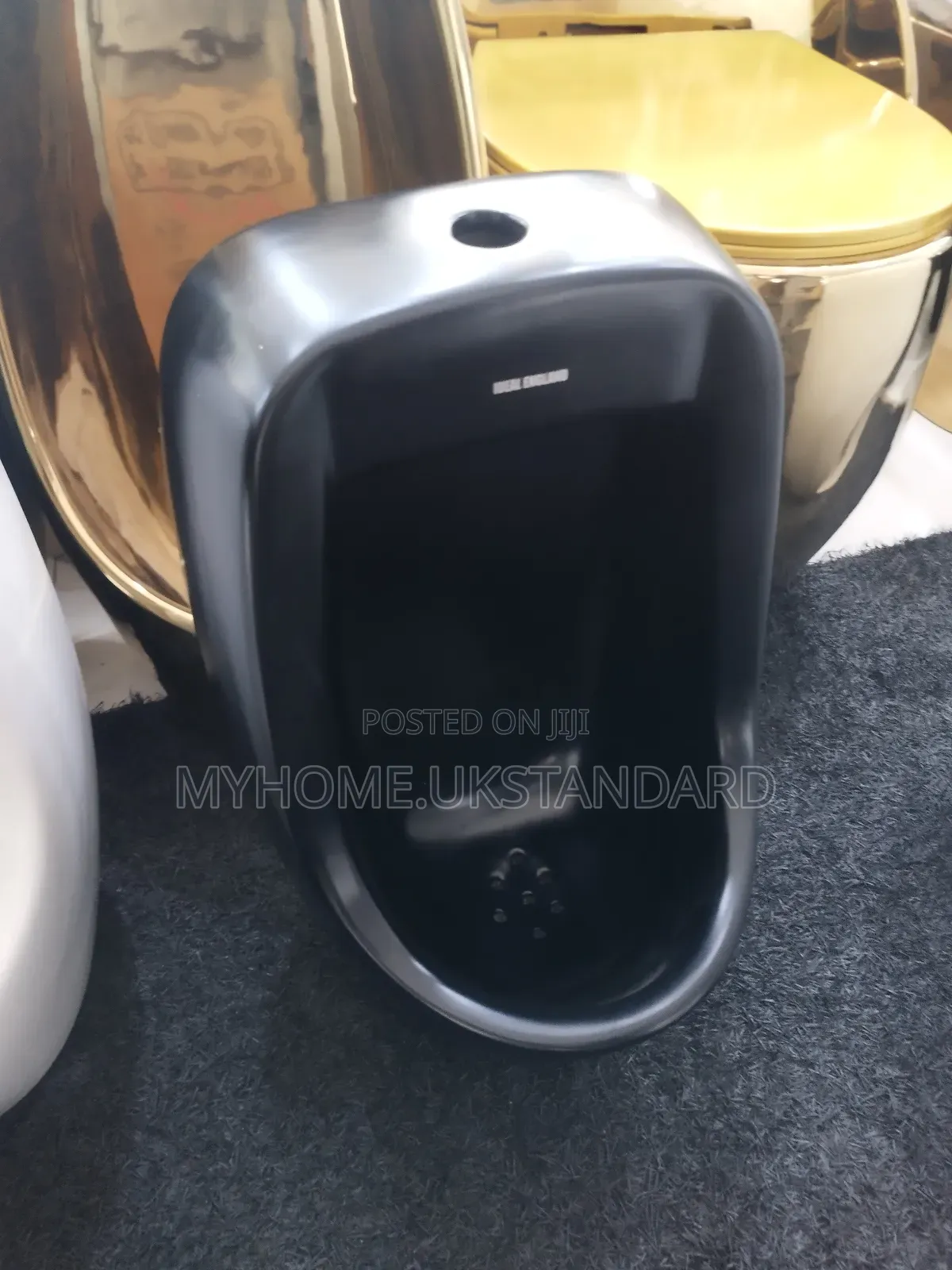 Black Hanging Urinal Bowl