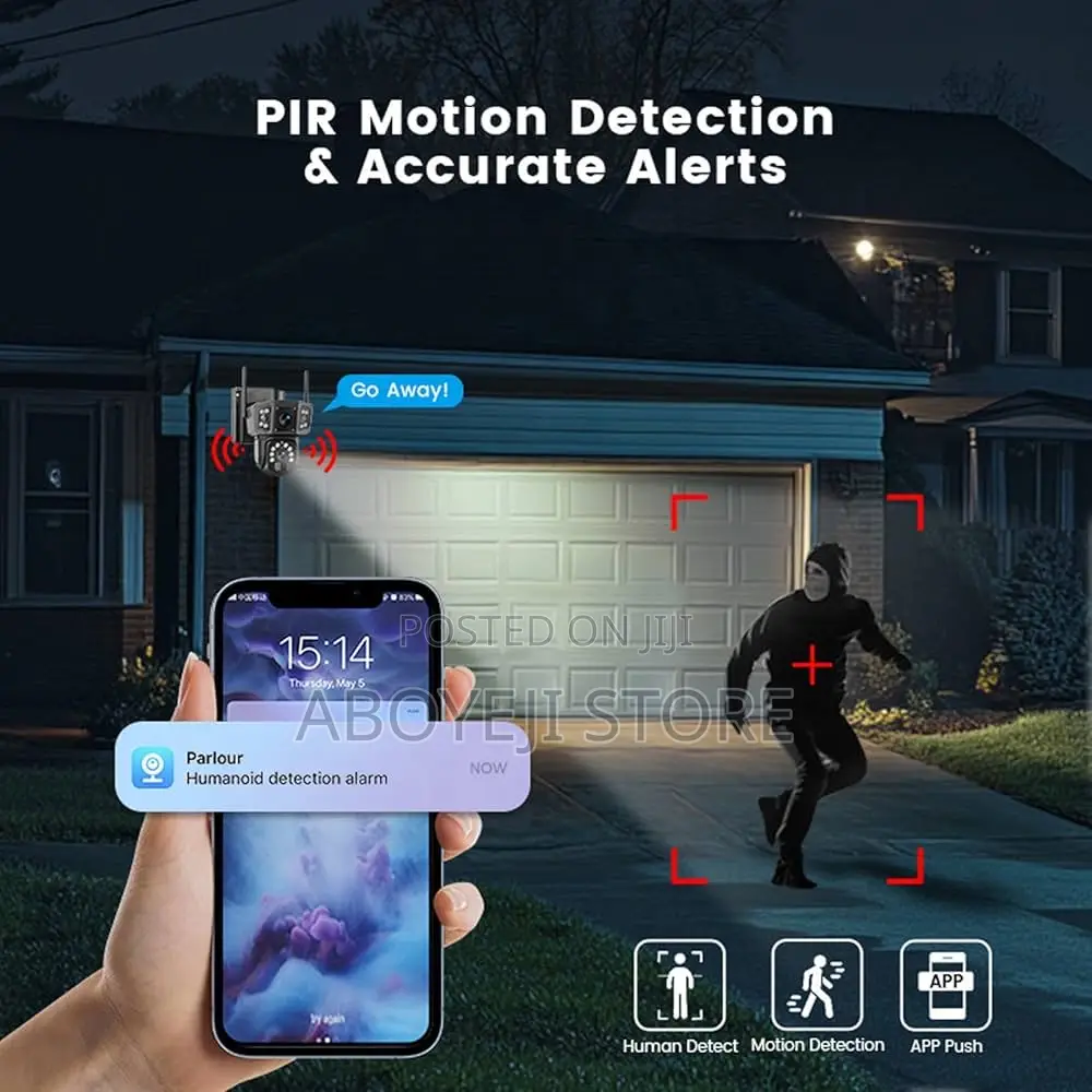 V380 Wireless PTZ Dual Lens Camera 5mp