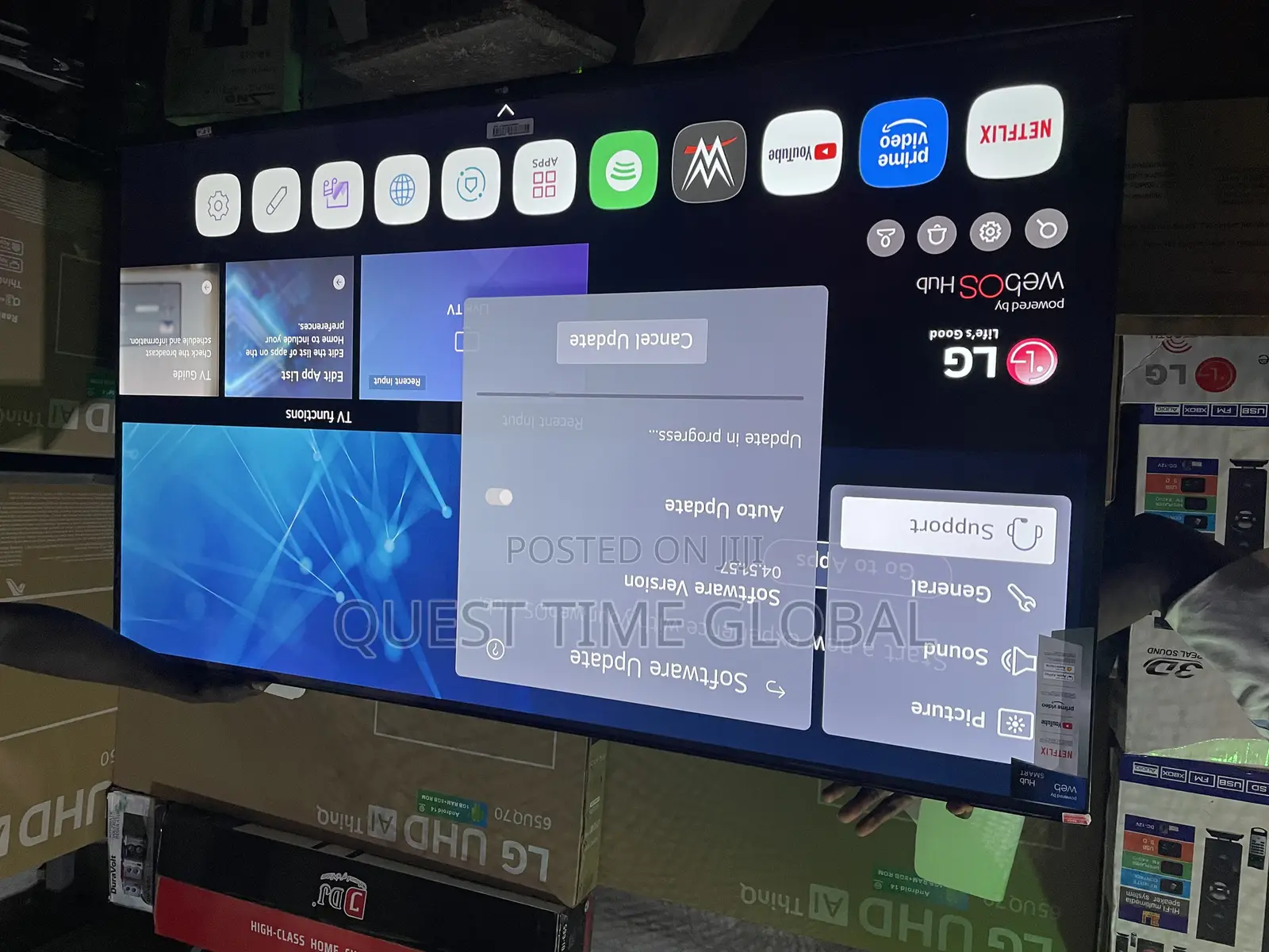 75 Inches Webos