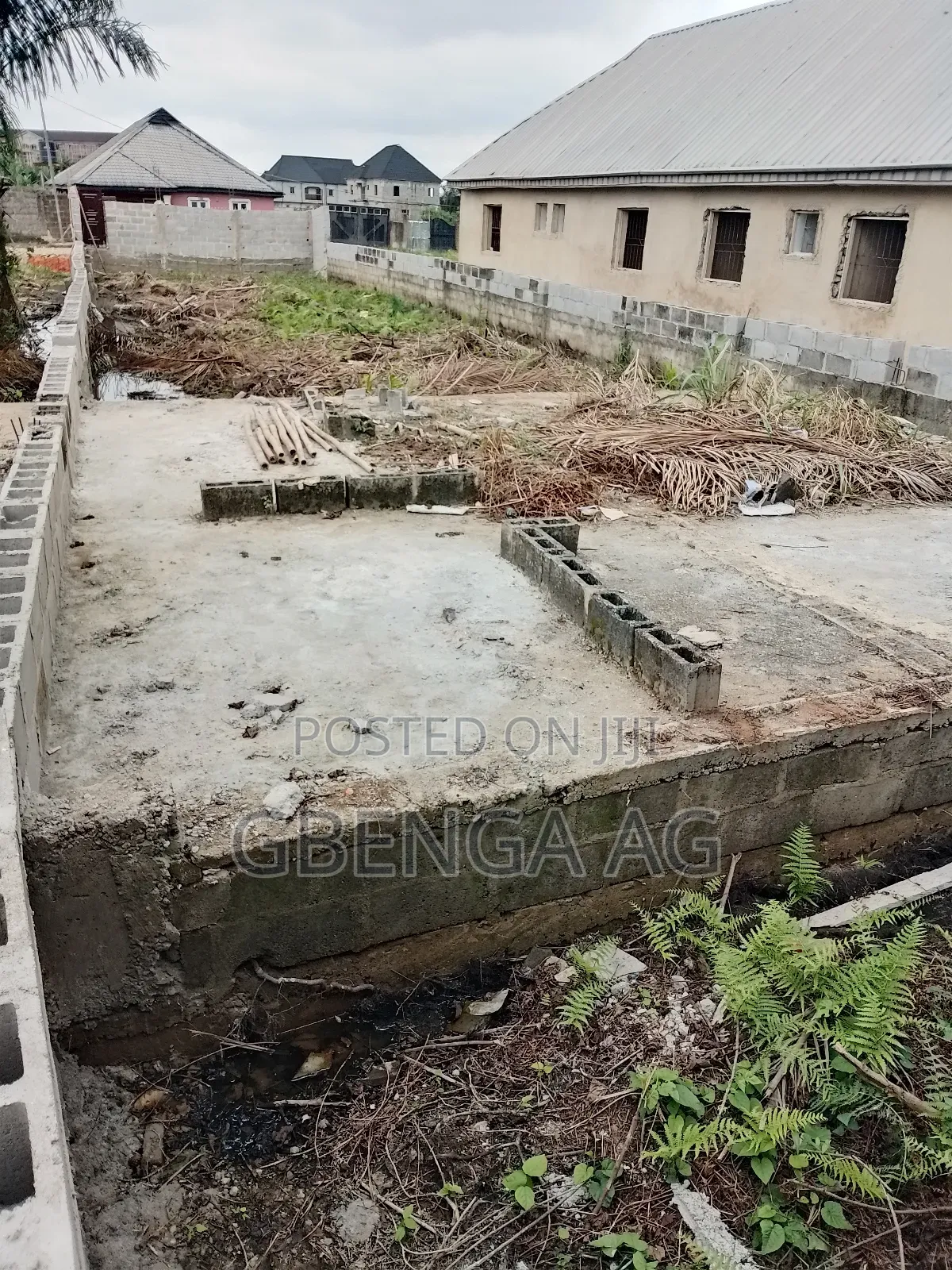 Half Plot With Foundation for Sale