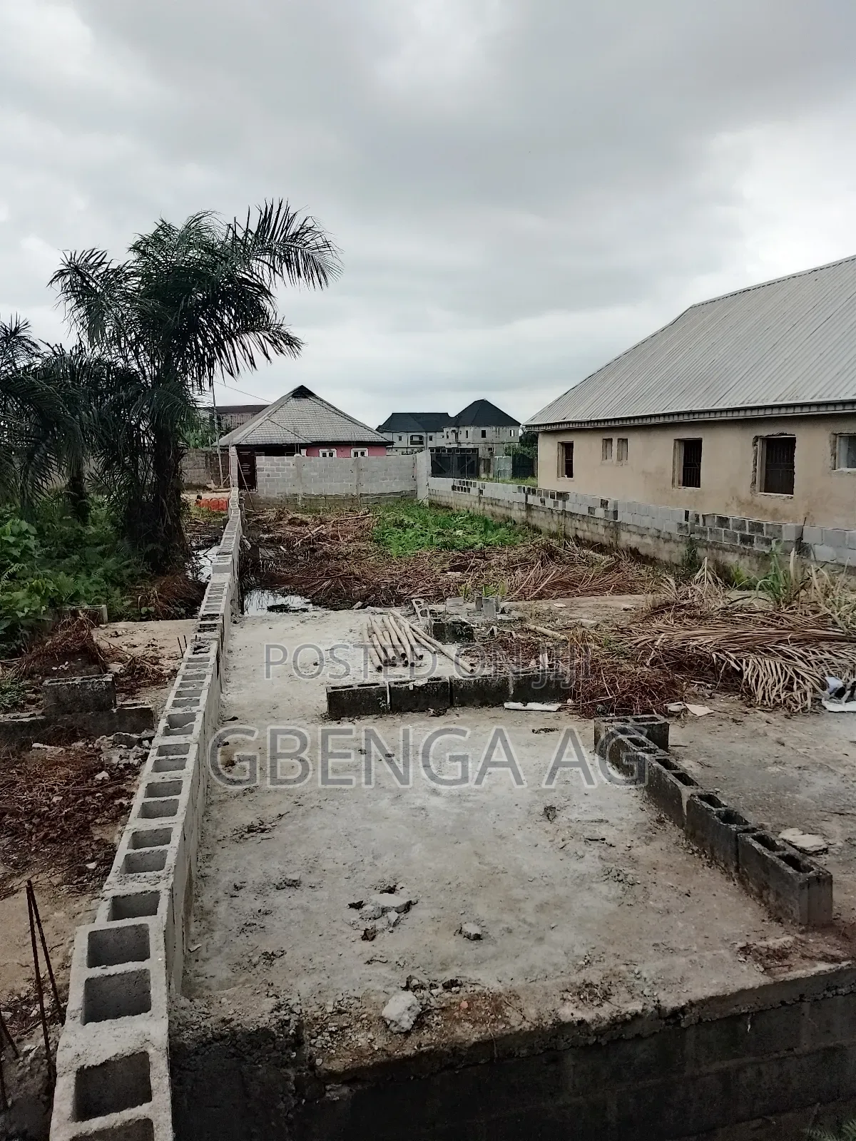 Half Plot With Foundation for Sale