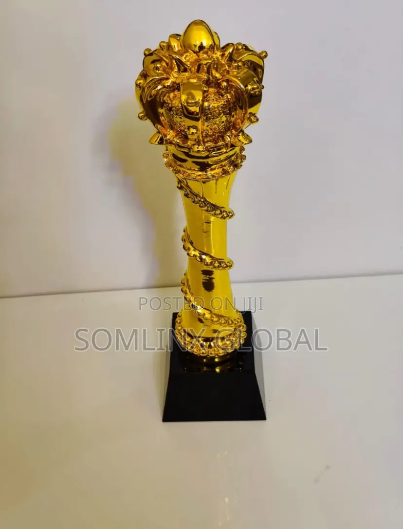 Gold Trophy Plaque King