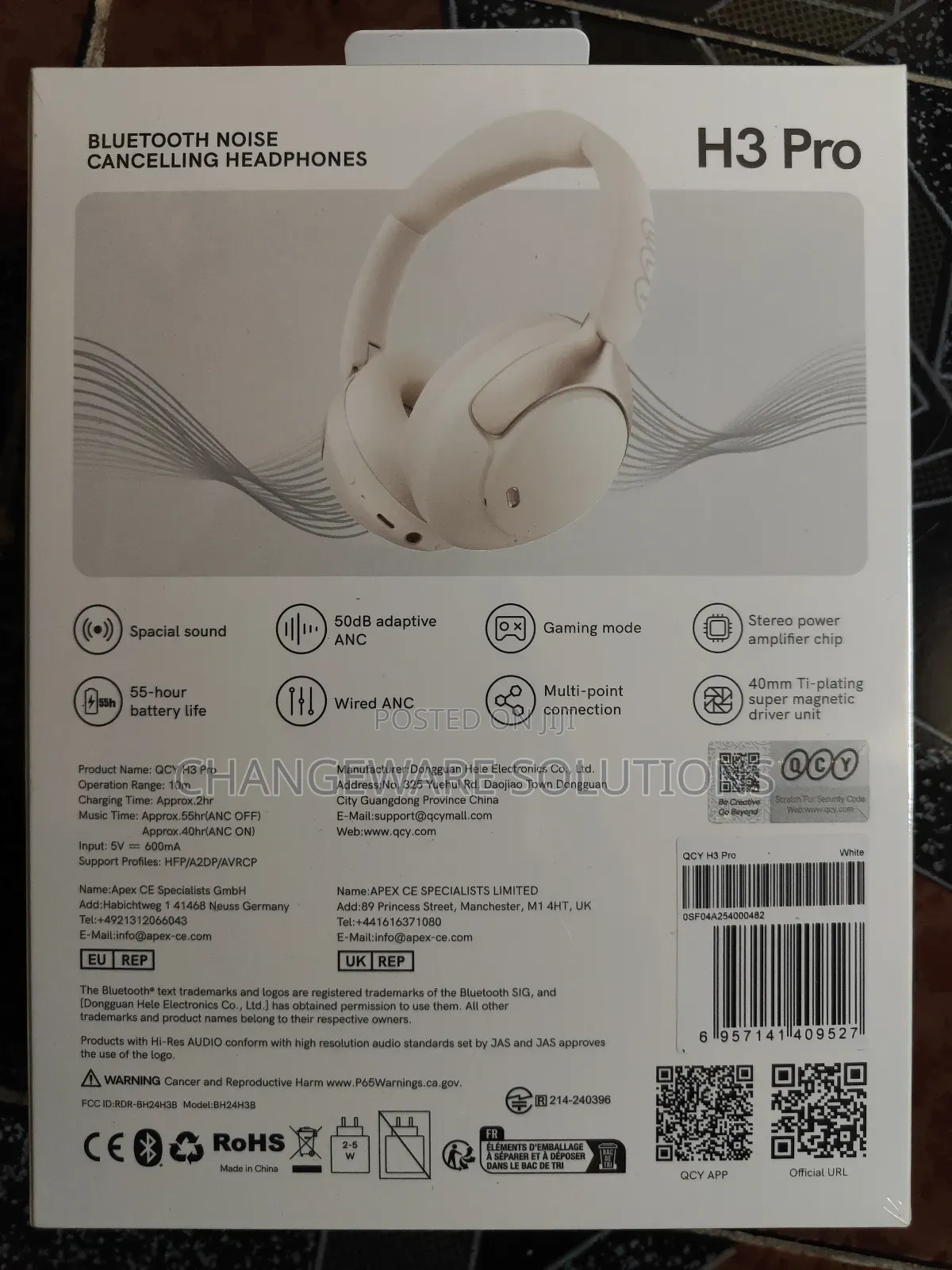 Qcy H3 Pro Anc Headphones