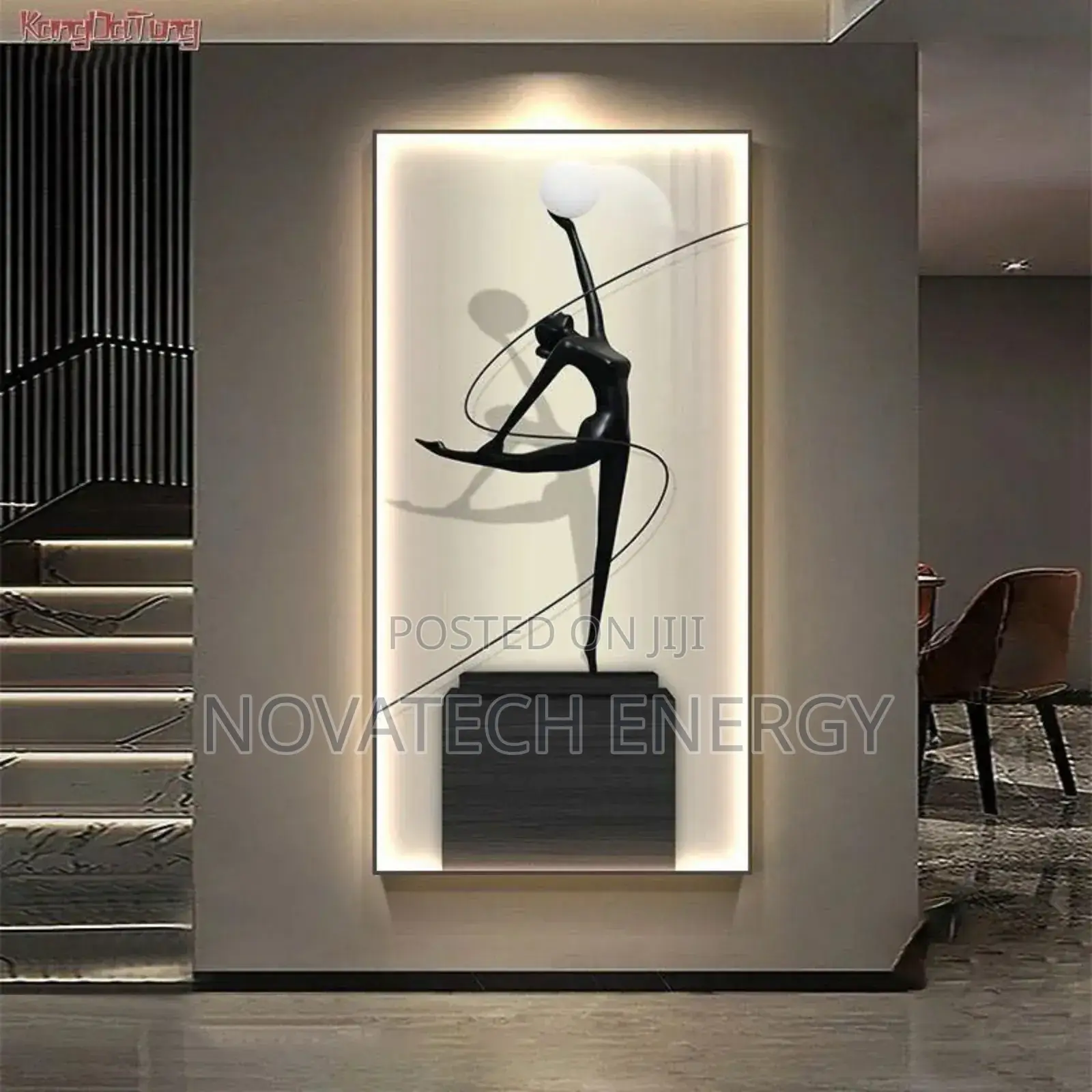 Dancing Girl Led Wall Frame for Elegant Home or Workplace Decorations