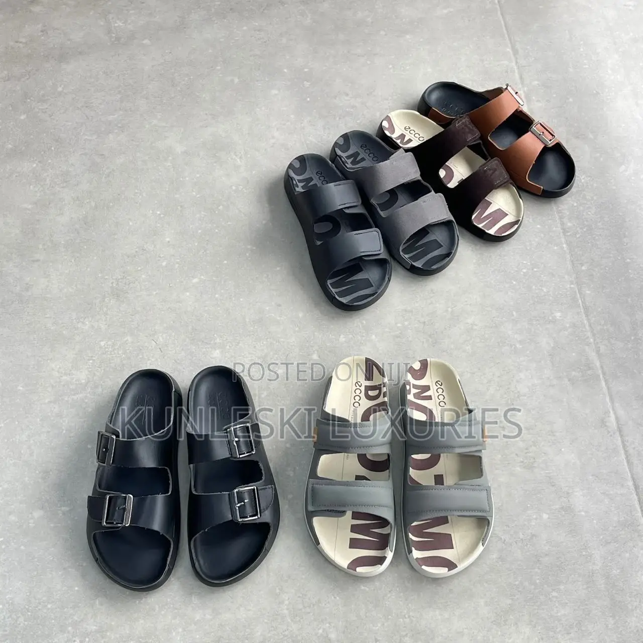 Original Ecco Leather Slippers