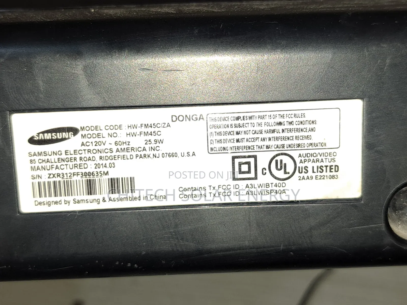 Samsung Soundbar Wireless