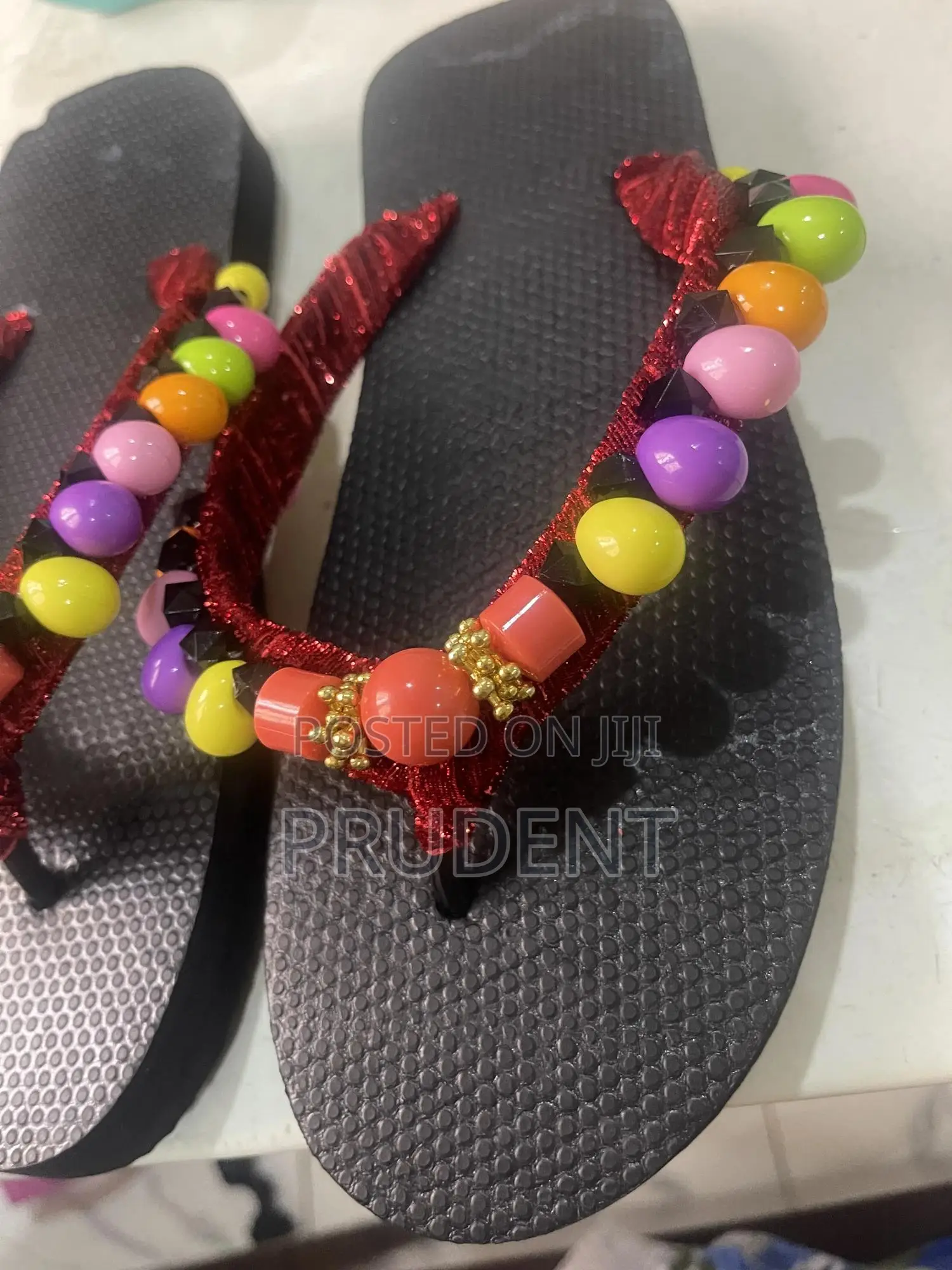 Slippers With Beautiful Beads