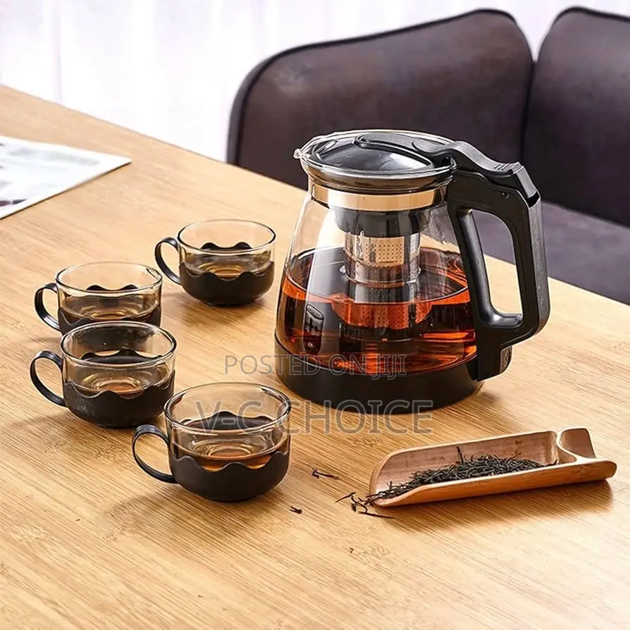 Glass Teapot Scented Tea 5 Pieces