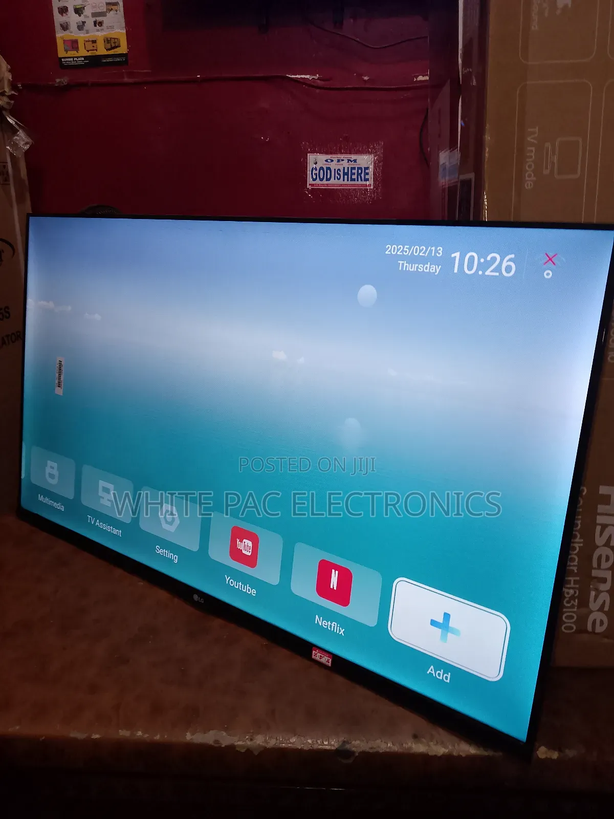 Lg 45"Inch 4k Uhd Andriod Smart Tv With Wi -fi > Neftlix > Youtube