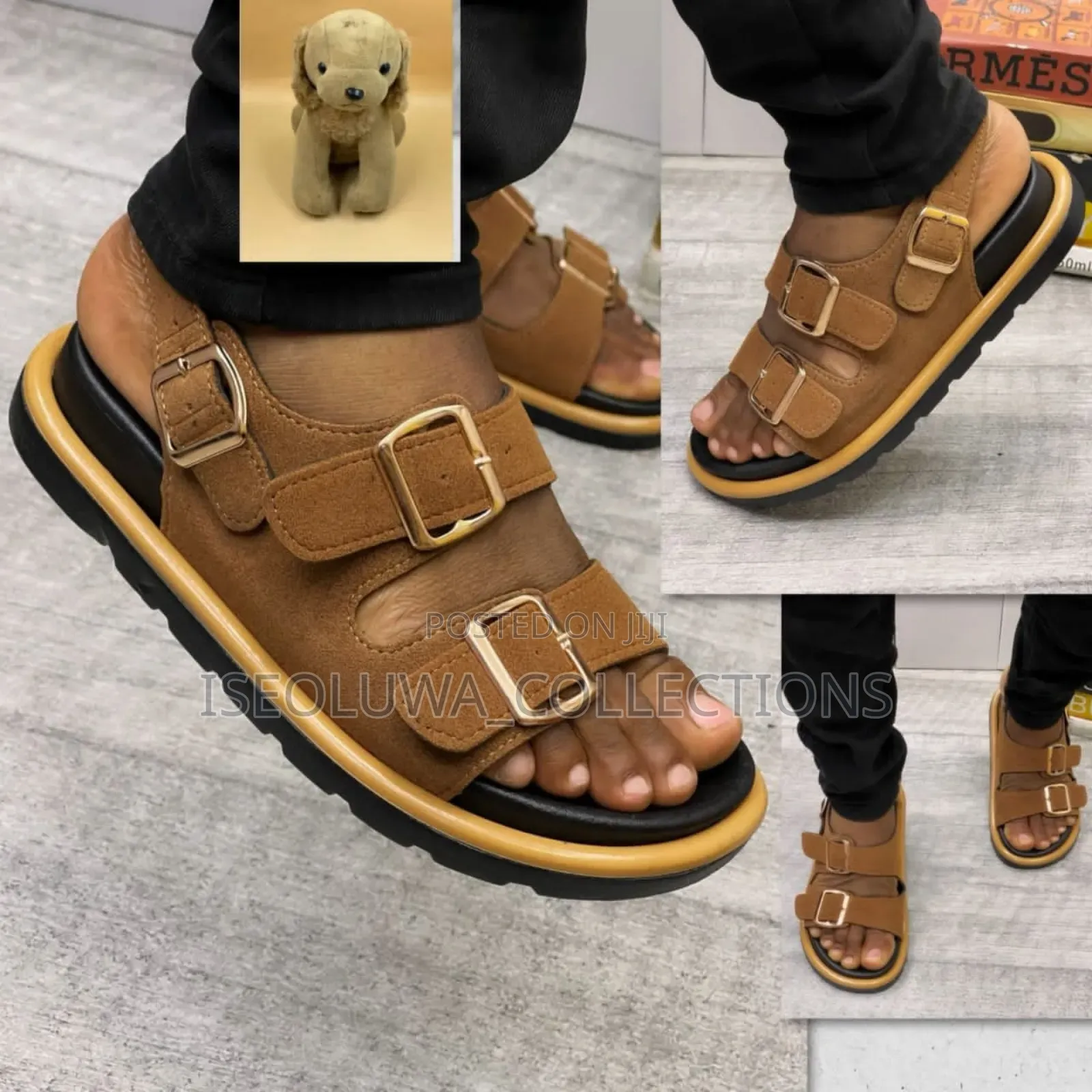 Men’S Triple Buckle Casual Sandals