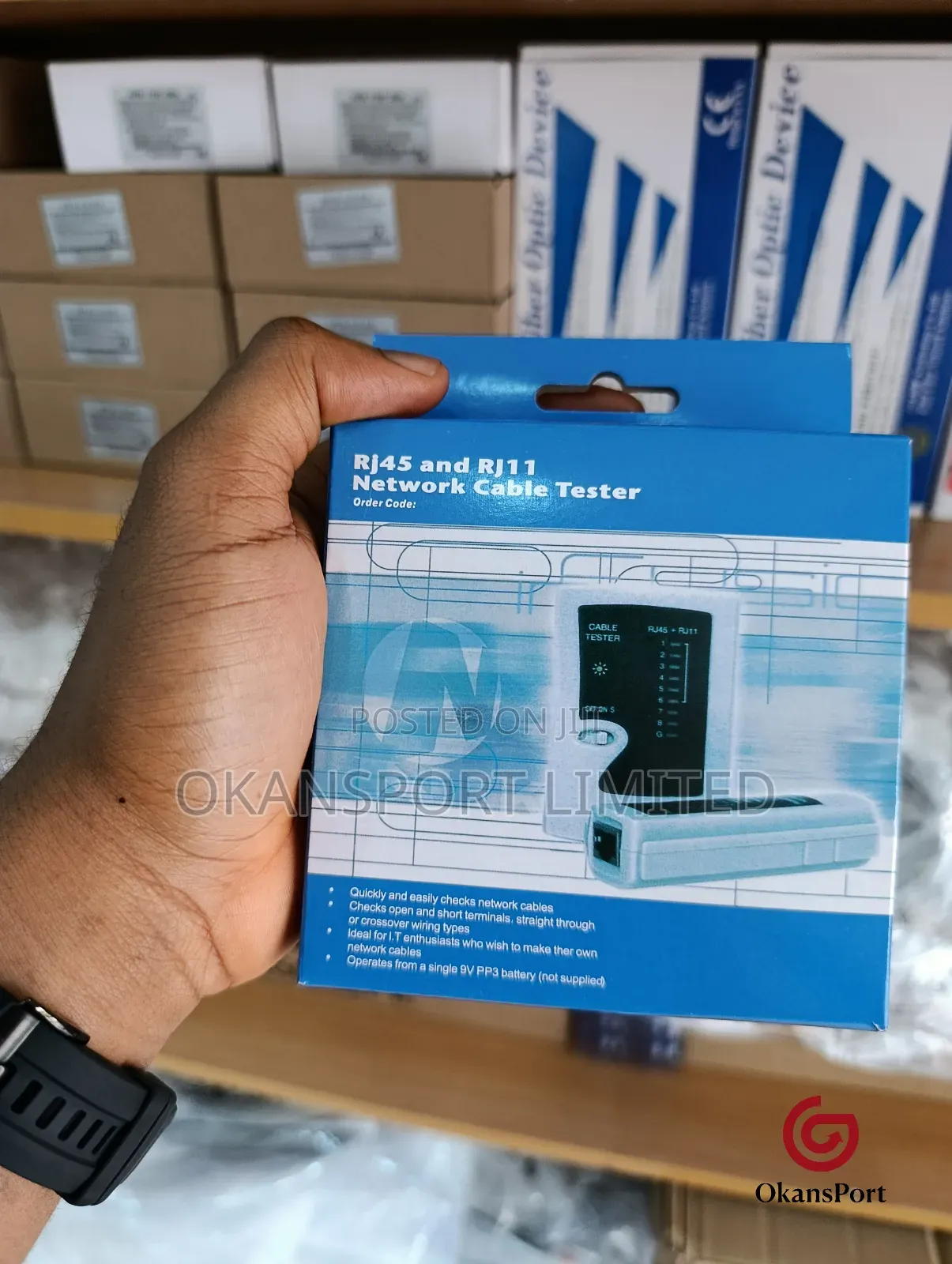 Network Cable Tester for Rj45 /Rj11 Ethernet Telephone Lan Line Tester