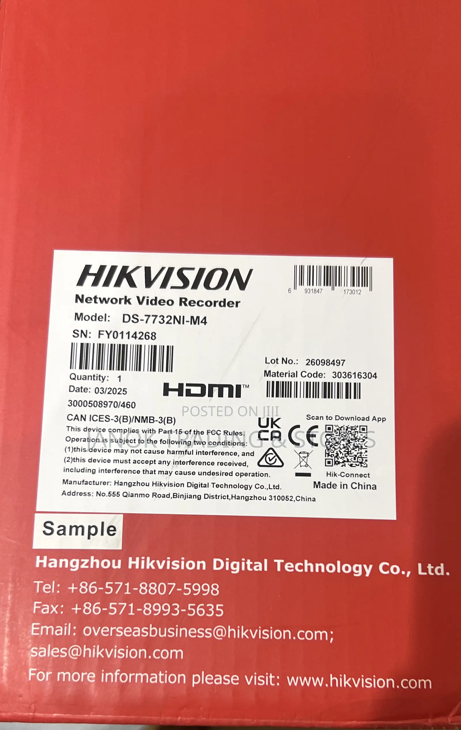 Hikvison Ds-7732ni-m4. 32-ch 1.5u 8k Nvr (4sata)