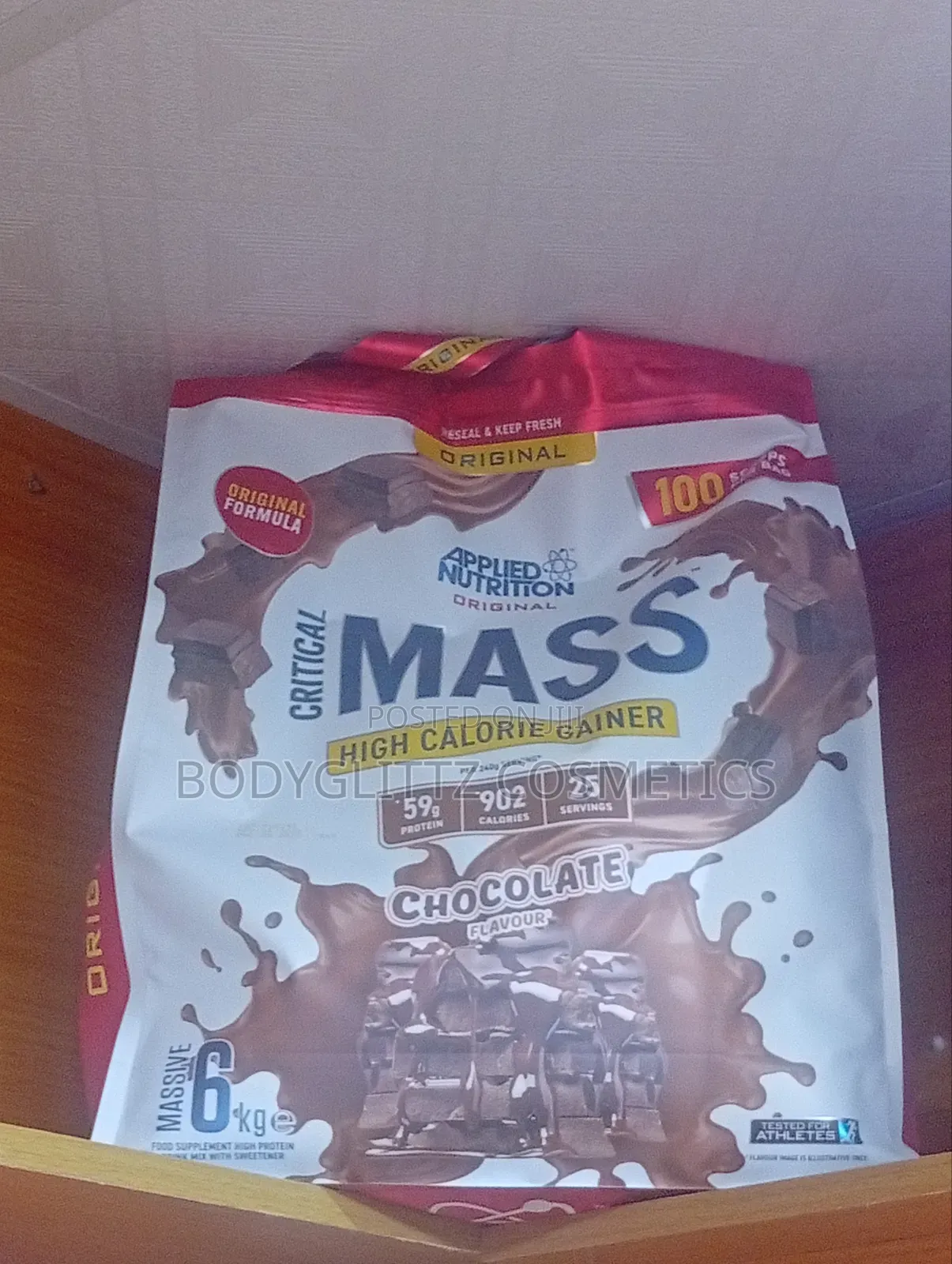 Applied Nutrition: Original Critical Mass 6kg Chocolate Flavour Powder