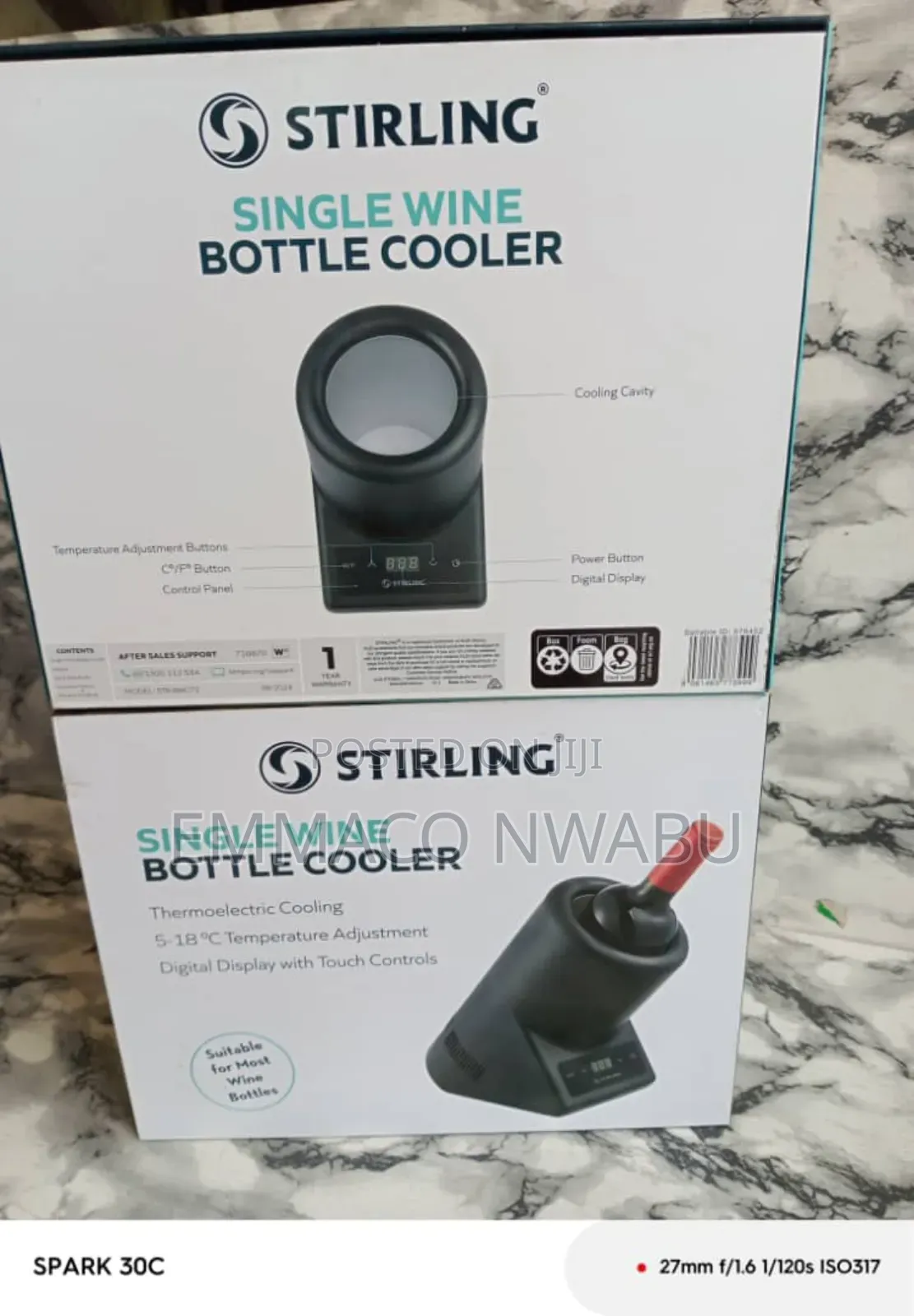 Stirling Digital Single Wine Bottle Cooler