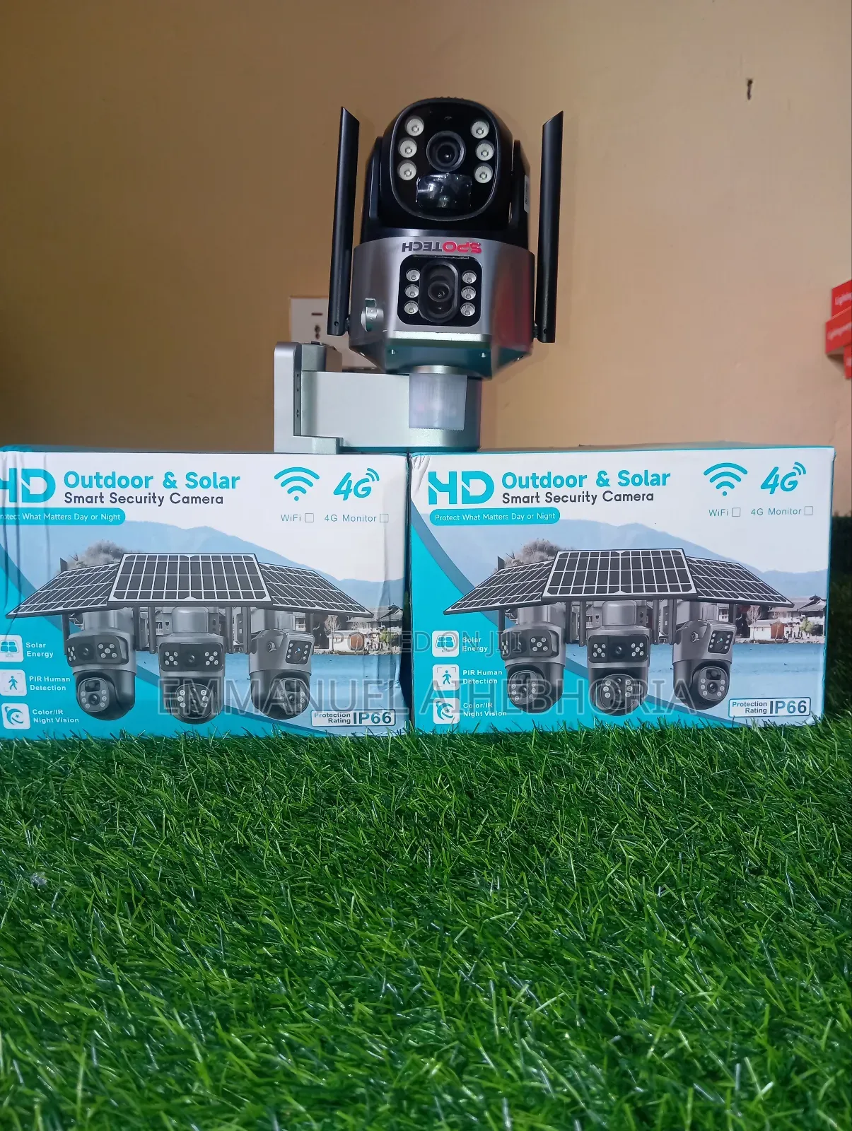 Spotech Hd Outdoor and Solar Smart Security Dual Lens Camera