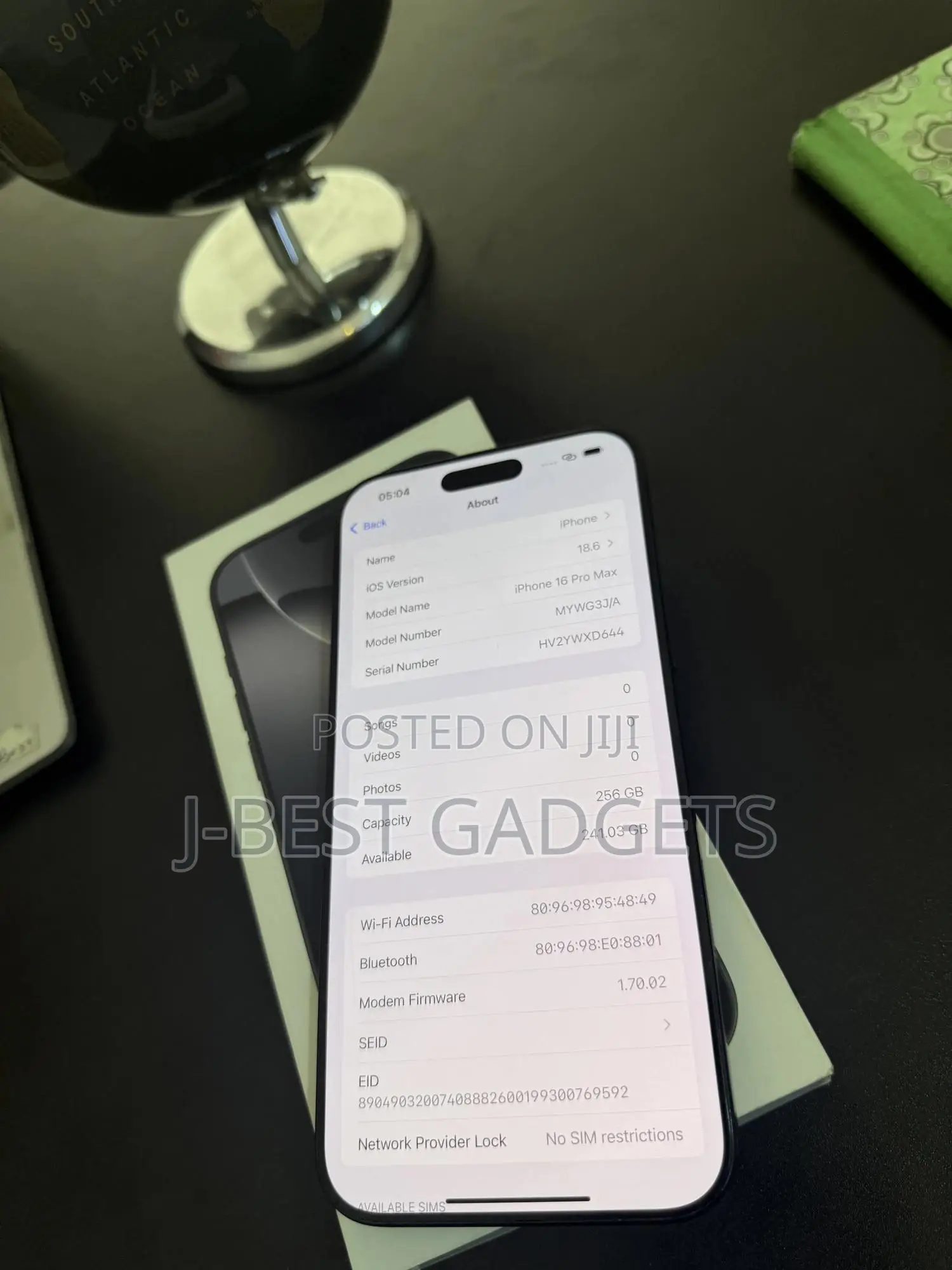 Apple iPhone 16 Pro Max 256 GB Black