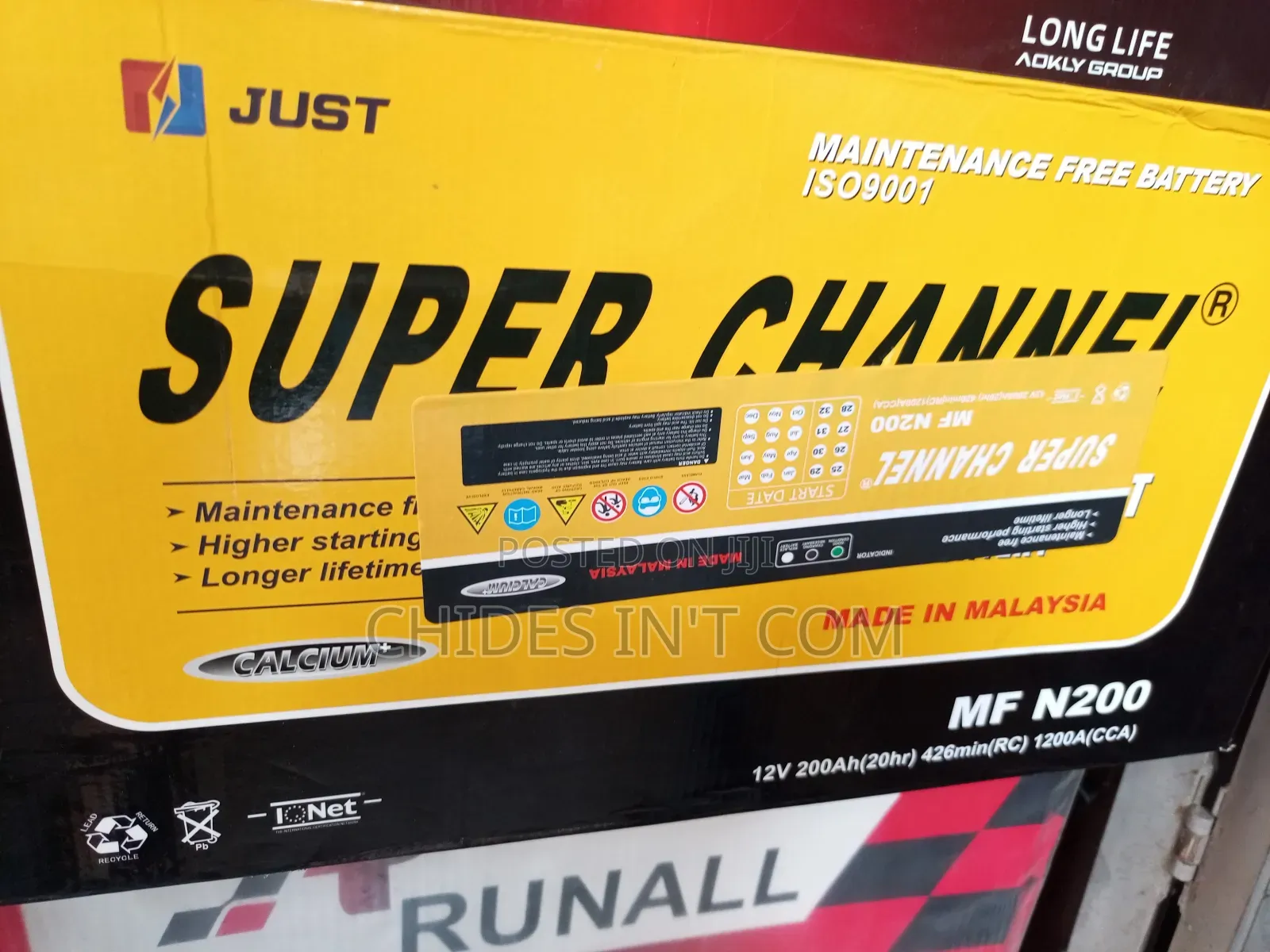 200ah Super Channel Battery Made in Malaysia