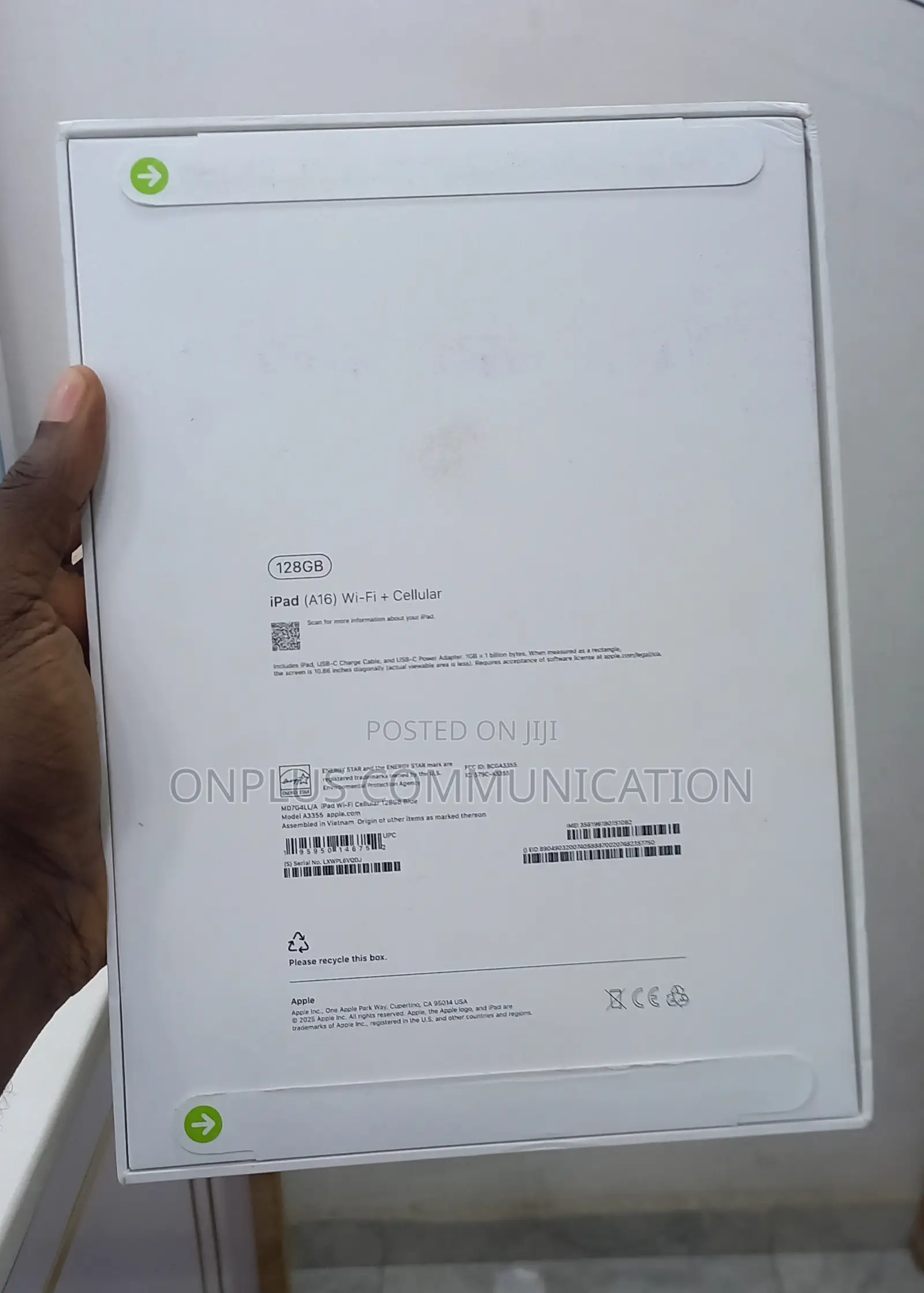 New Apple iPad (2025) 128 GB Blue
