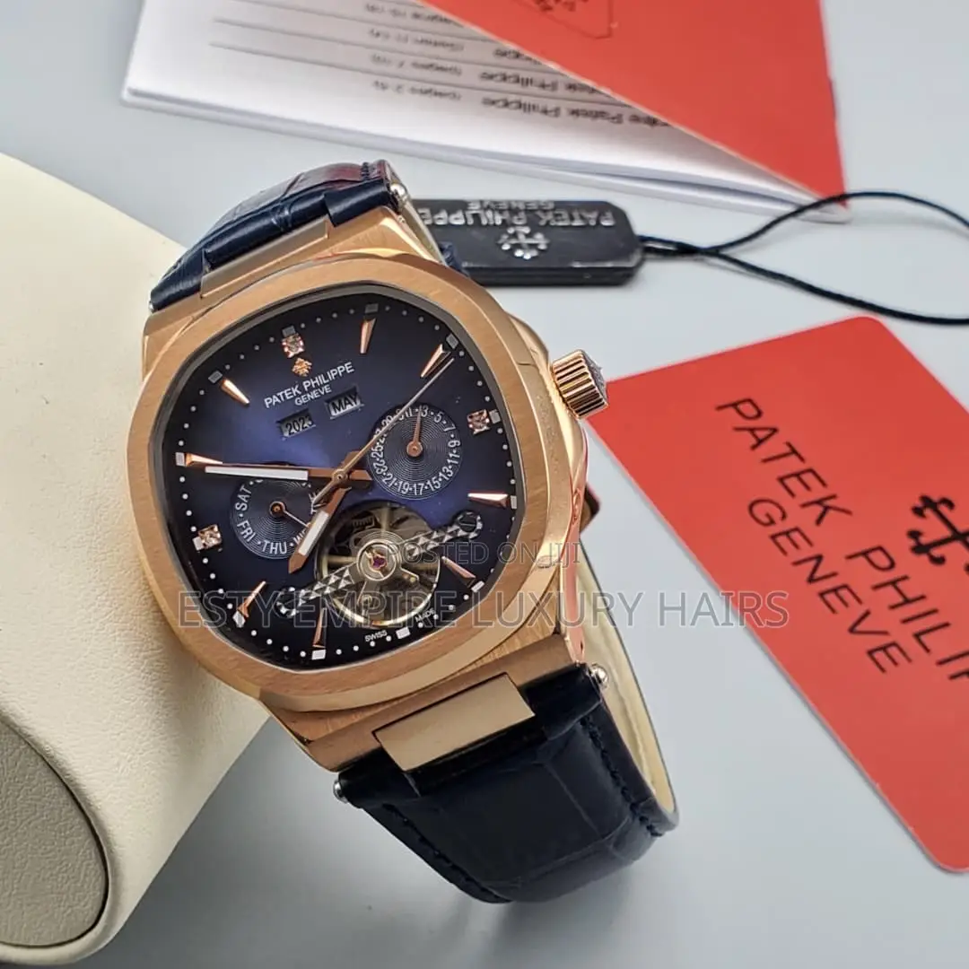 High Quality Luxury Patek Philippe Leather Wristwatch