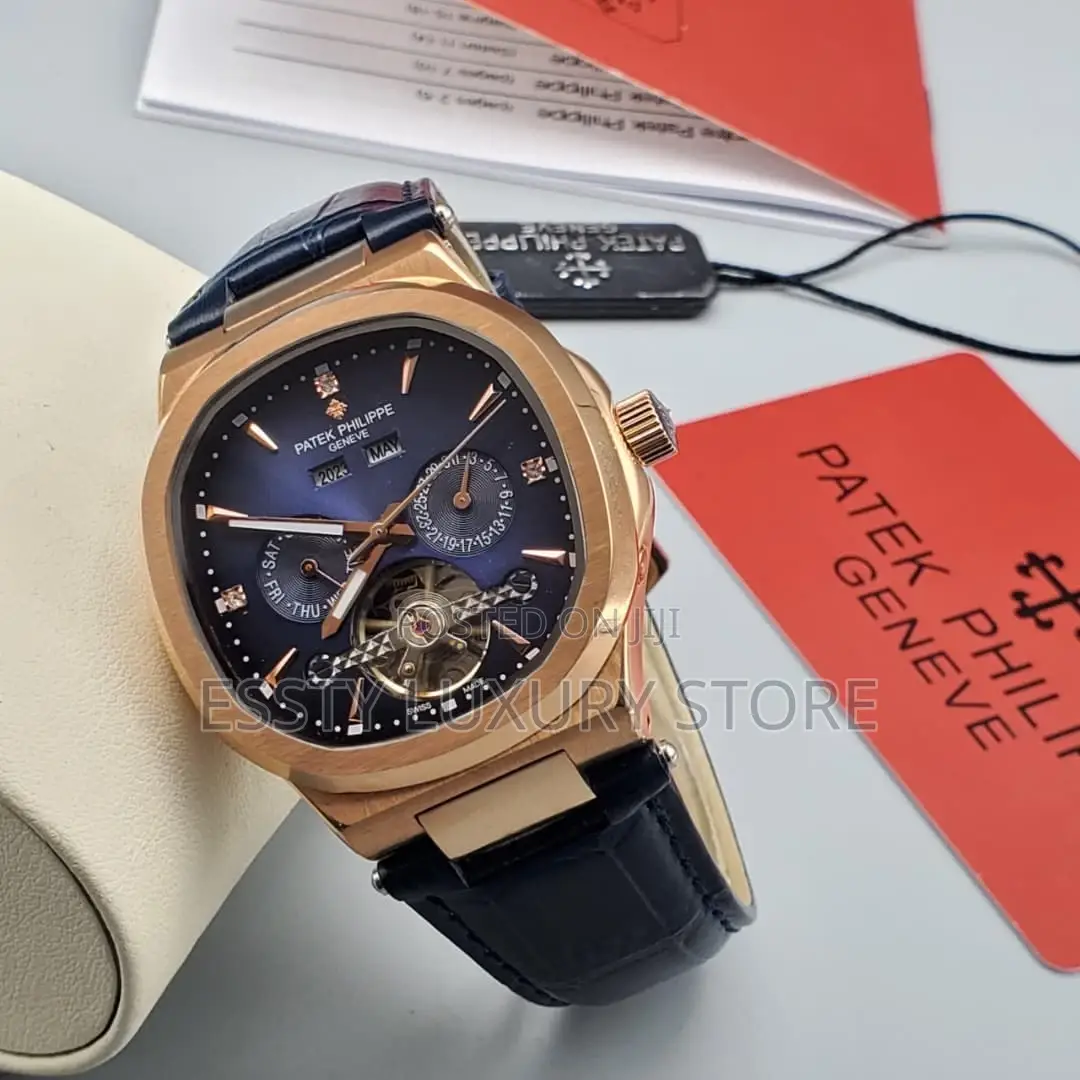 High Quality Luxury Patek Philippe Leather Wristwatch