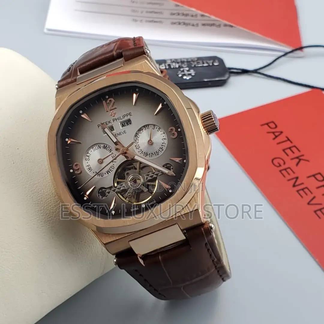 High Quality Luxury Patek Philippe Leather Wristwatch