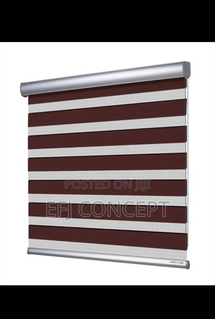 Day And Night Window Blind - Attractive Brown And Milk Design