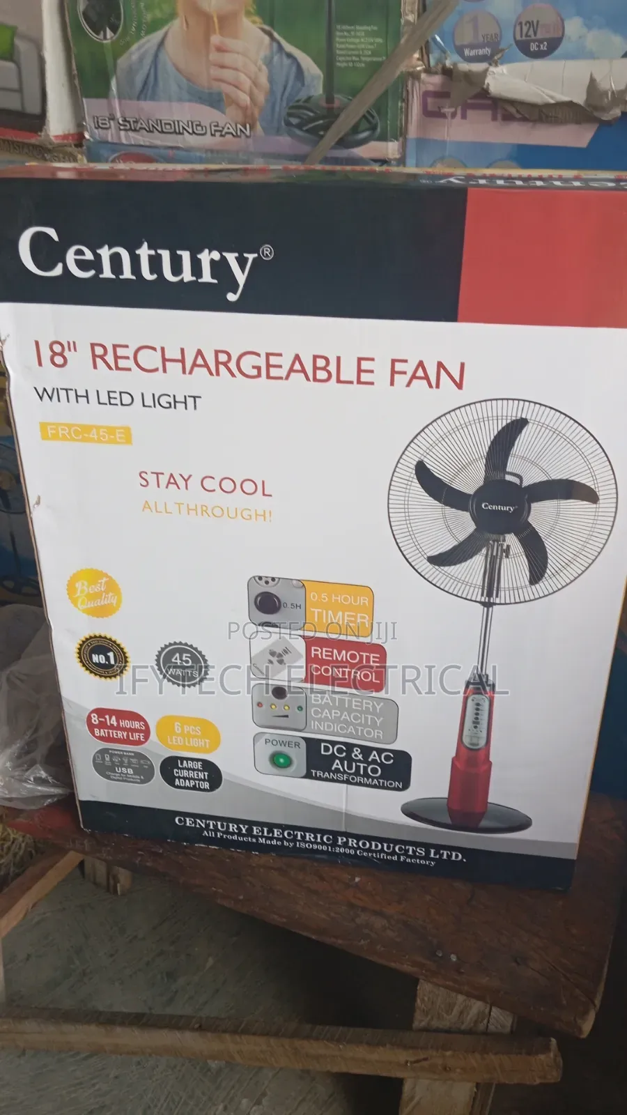 Century Rechargeable Fan