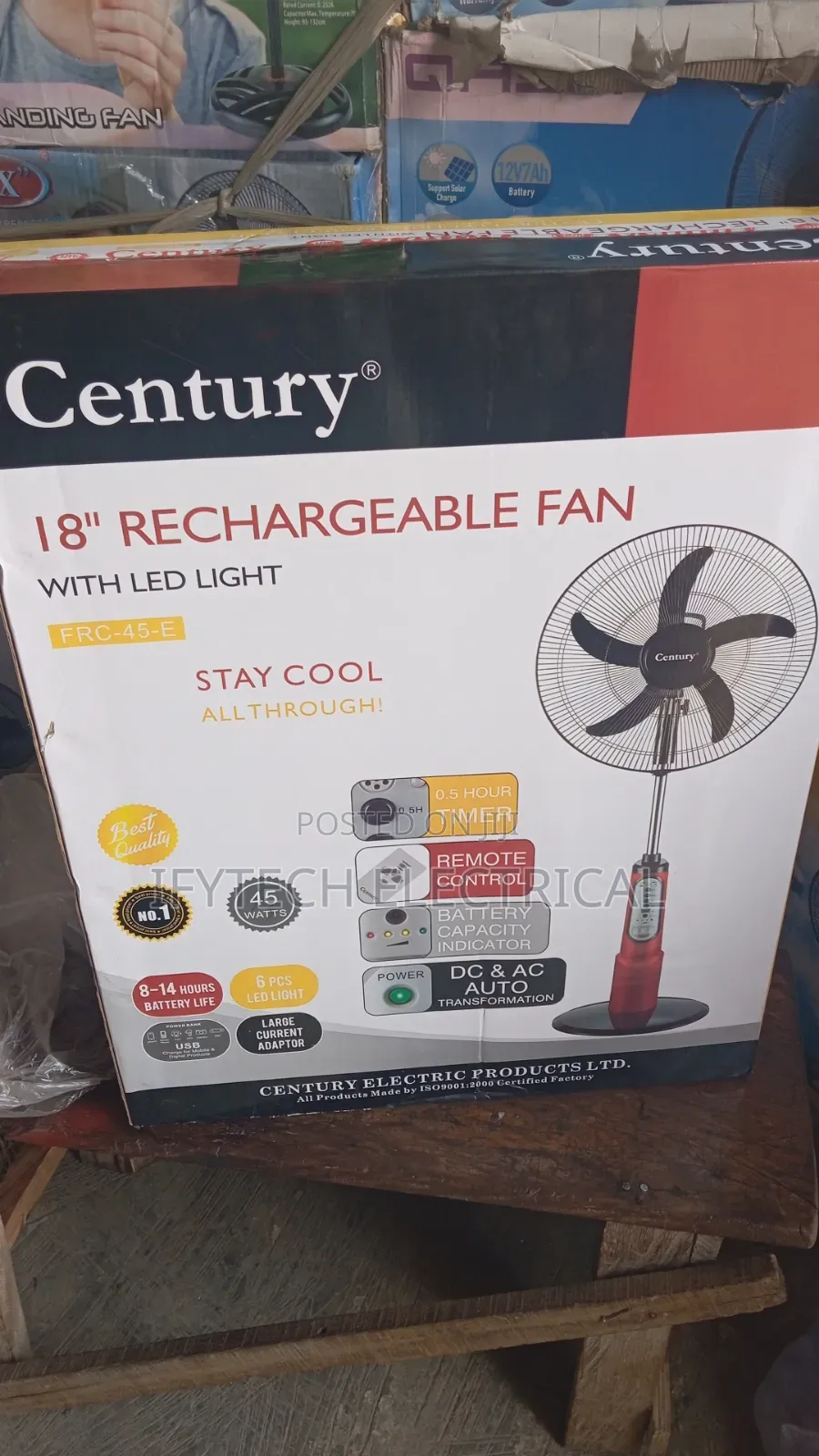Century Rechargeable Fan