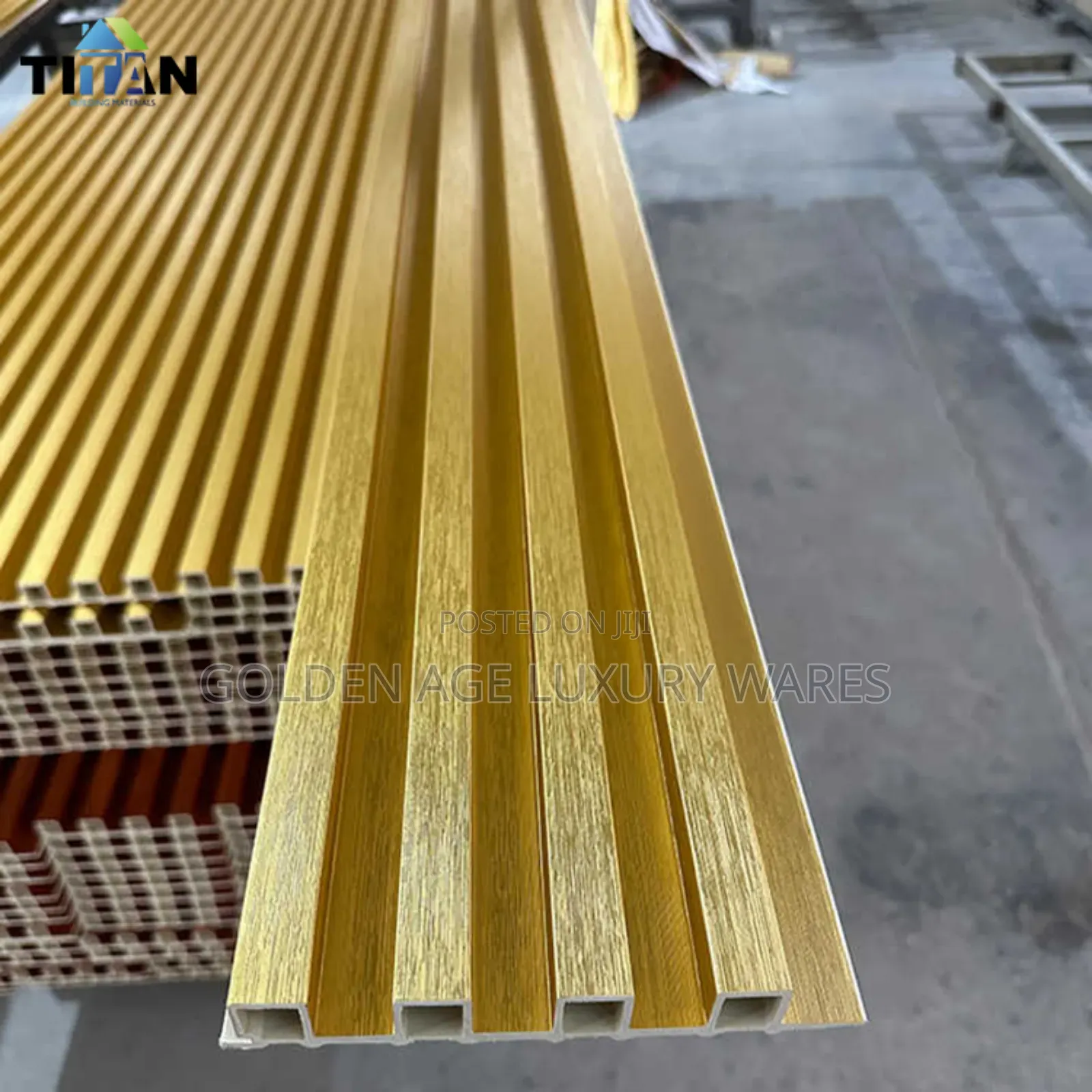 Luxury Gold Fluted Panel