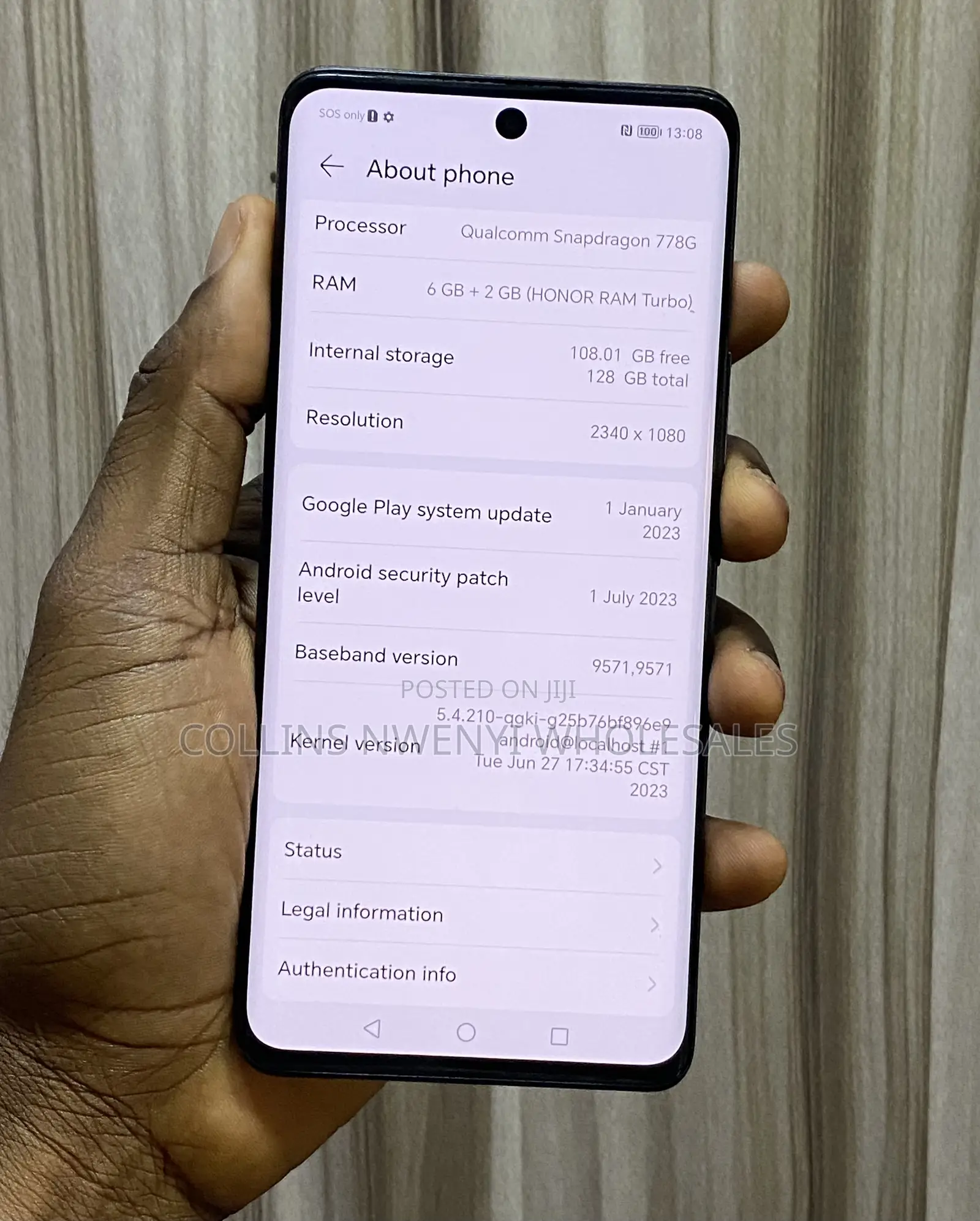 Honor 50 128 GB Black