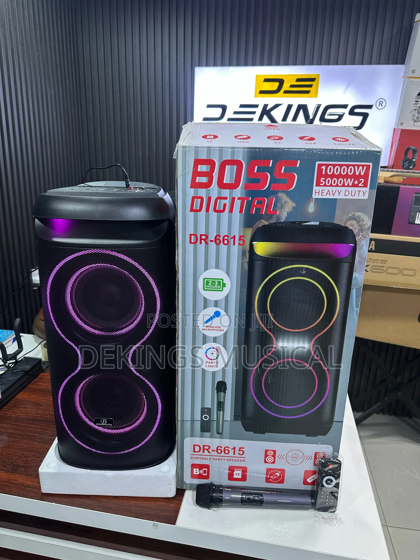 Boss Dr-6615 Portable Party Box Bass Speaker