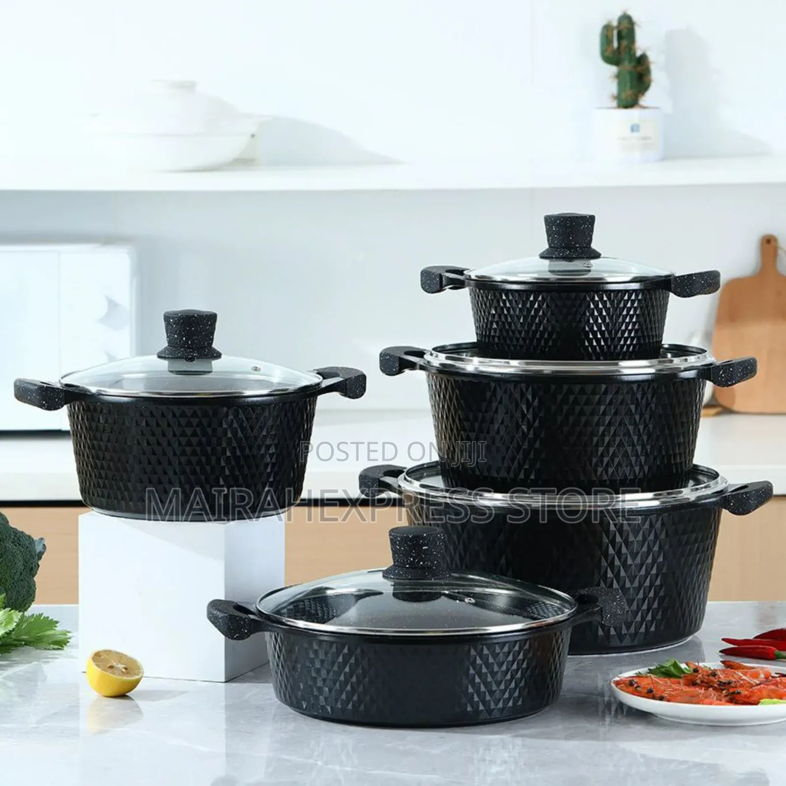 10pcs Aluminum Cookware/Pots Set