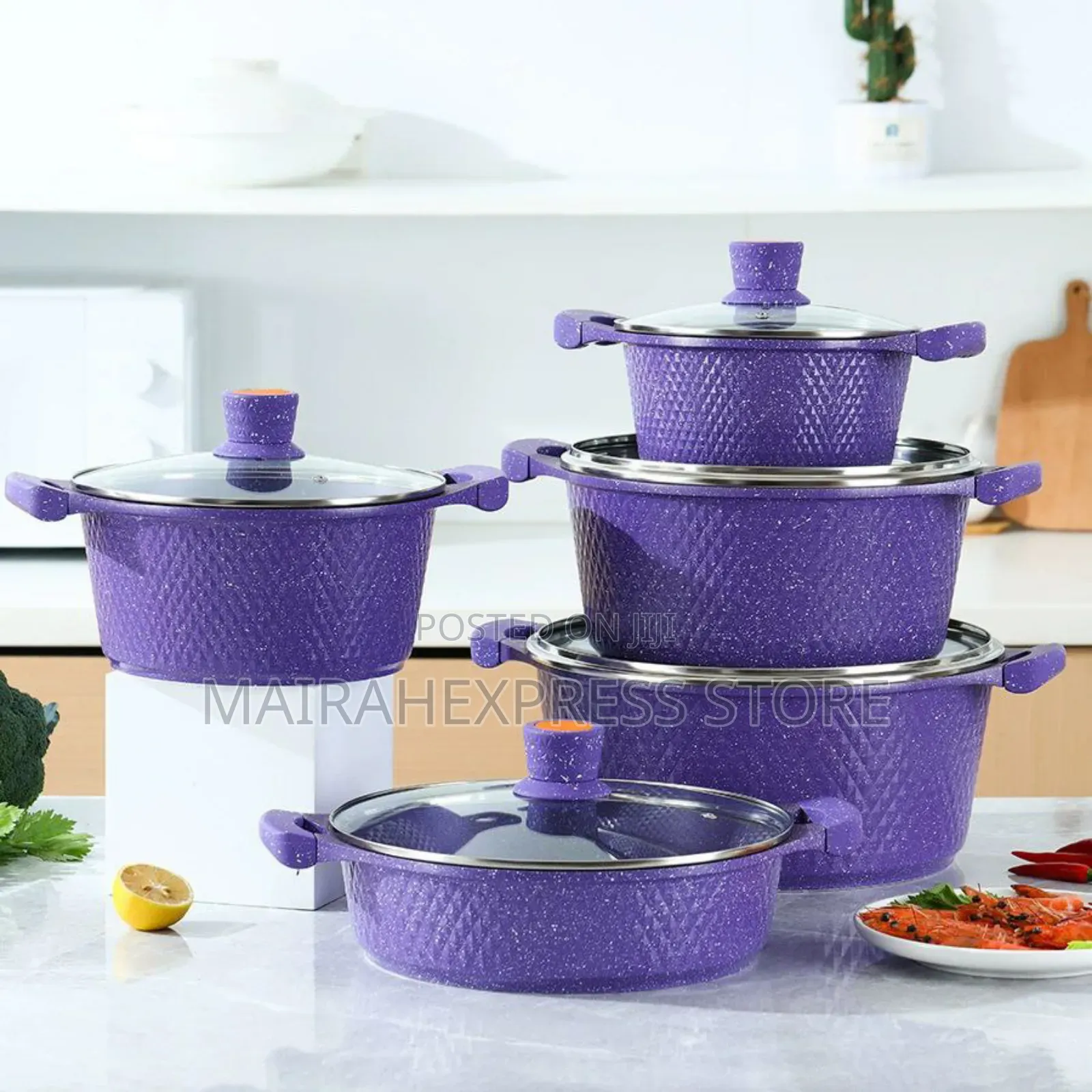10pcs Aluminum Cookware/Pots Set