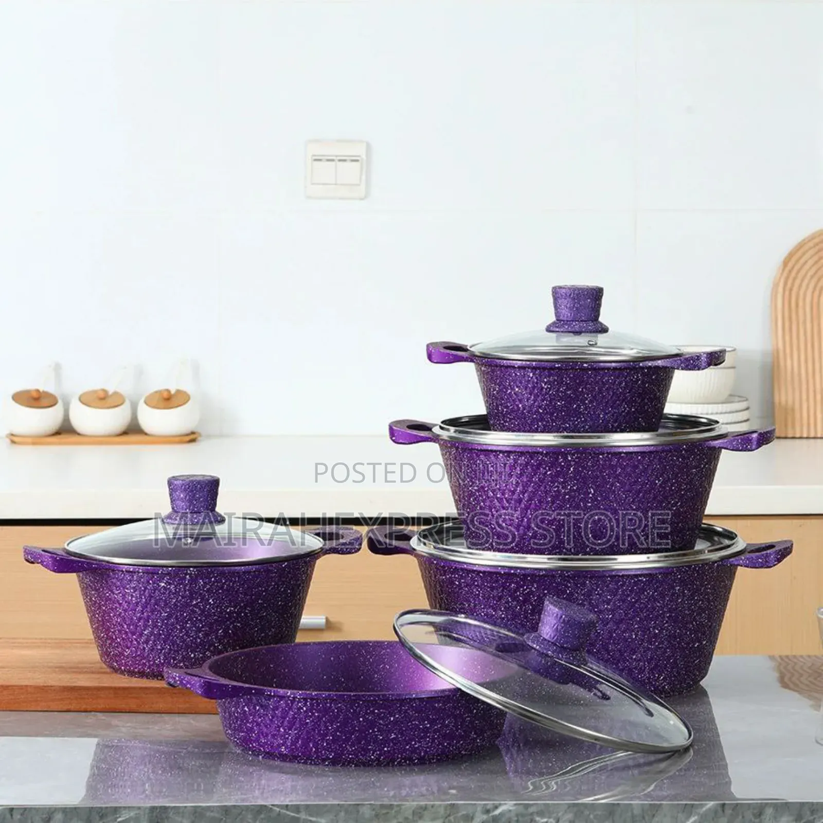 10pcs Aluminum Cookware/Pots Set