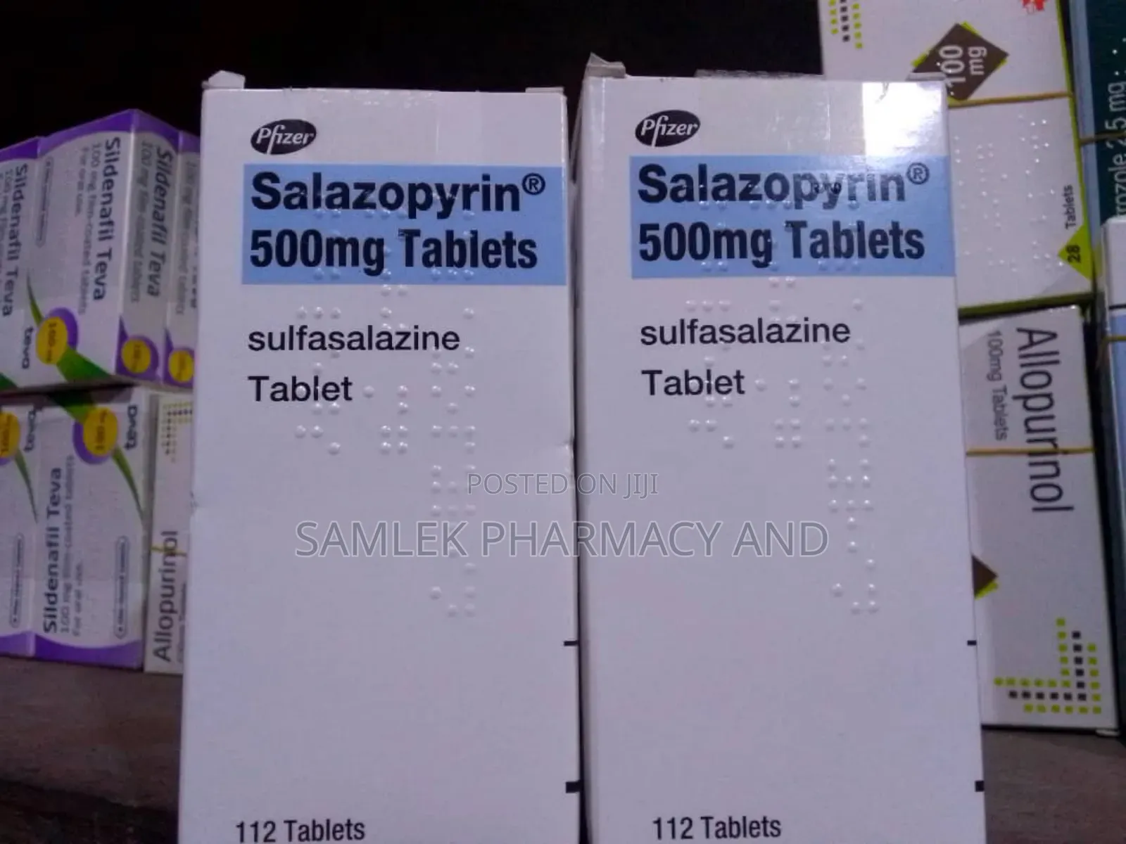 Pfizer Salazopyrin 500mg- 112tablets