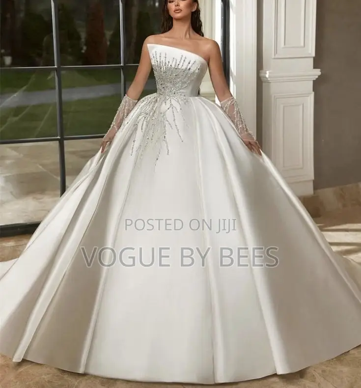 Satin Ball Wedding Gown