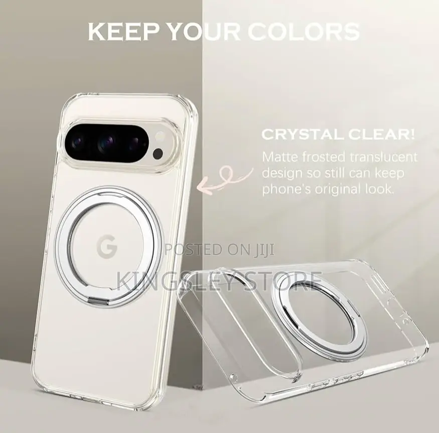 Google Pixel 10 Pro Xl Clear Case 360° Rotatable Stand With Magsafe
