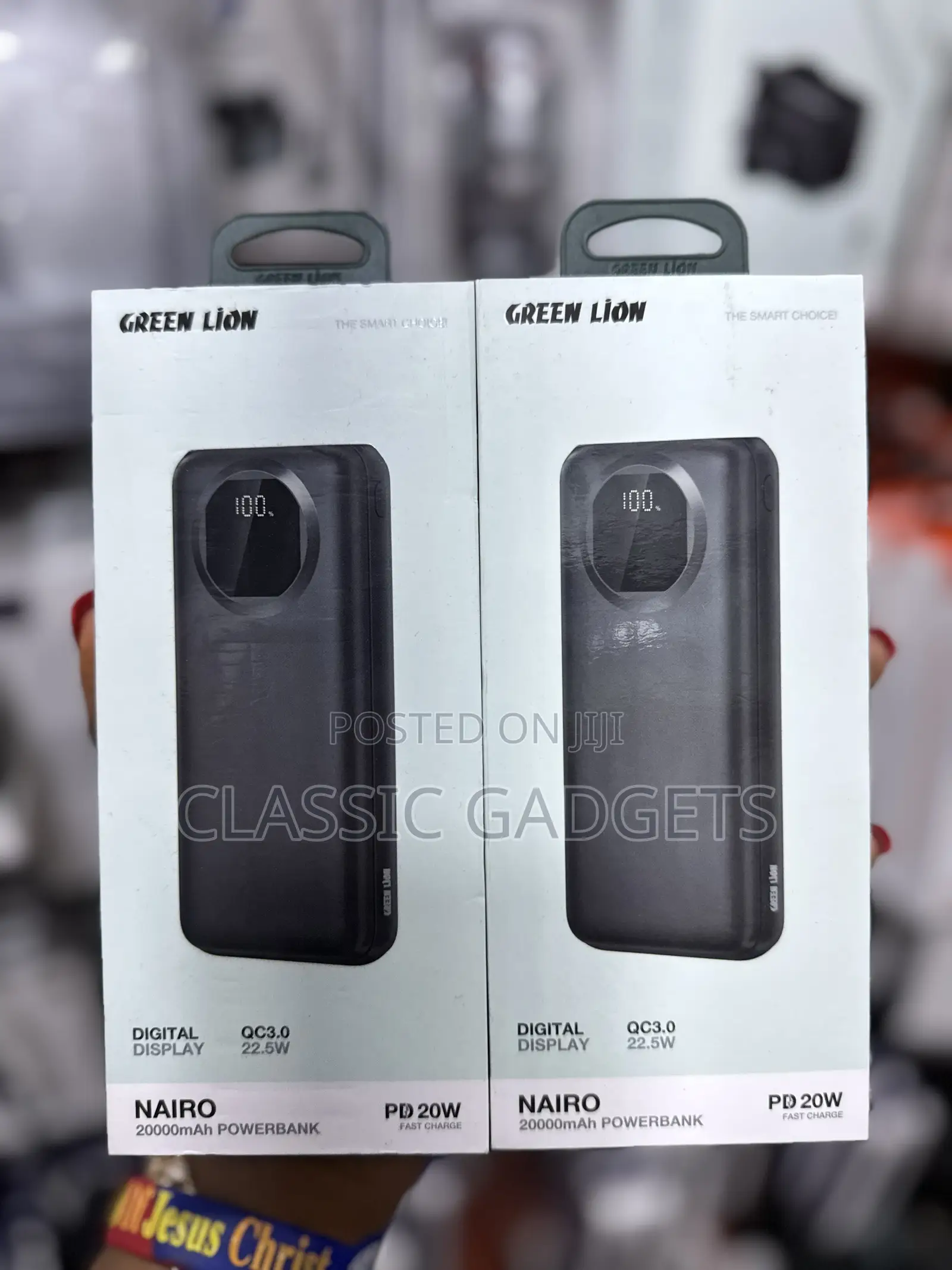 Green Lion Nairo 20000mah Power Bank Pd 20w - Black